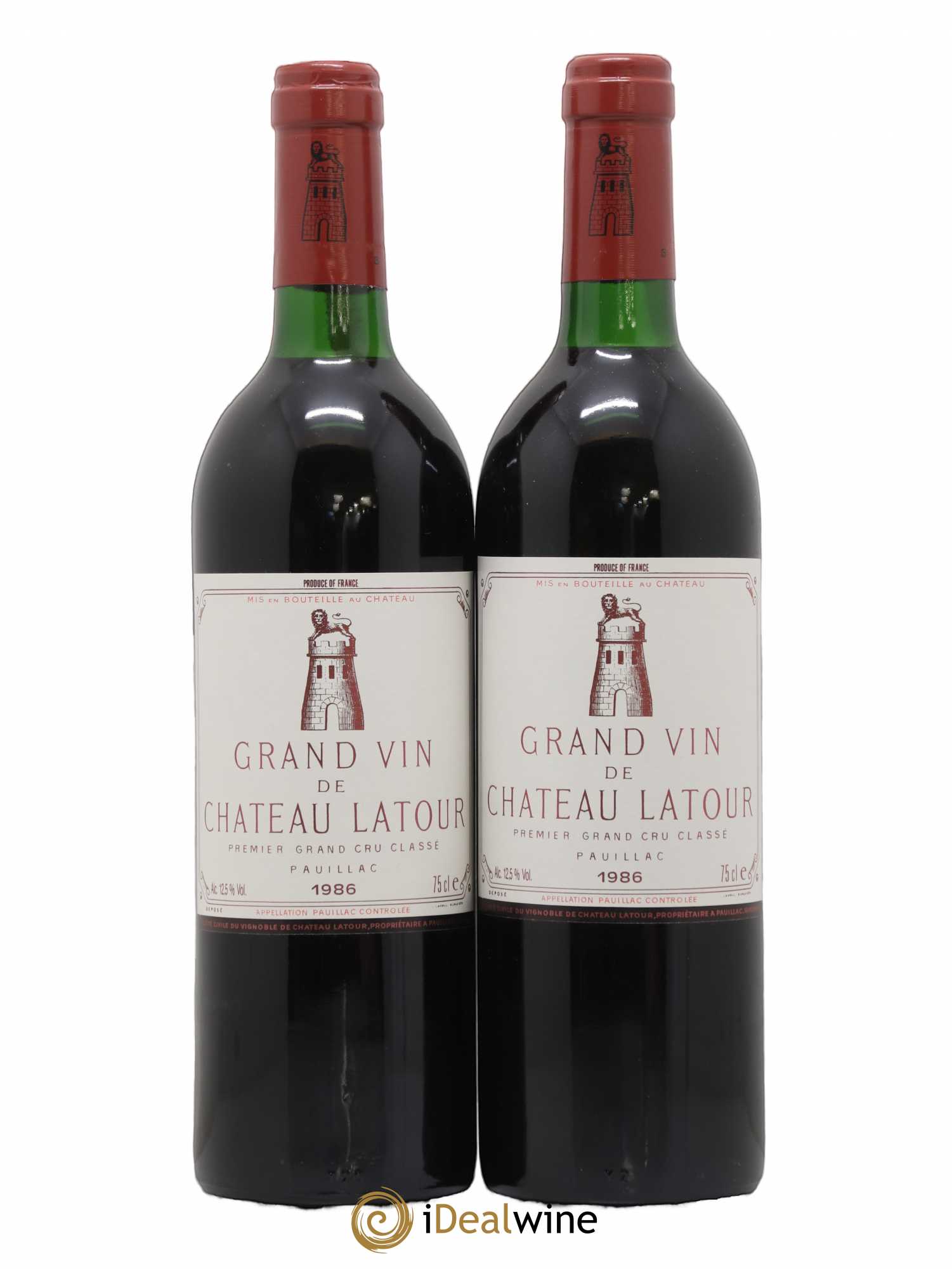 Château Latour 1er Grand Cru Classé 1986 - Lot de 2 bouteilles - 0