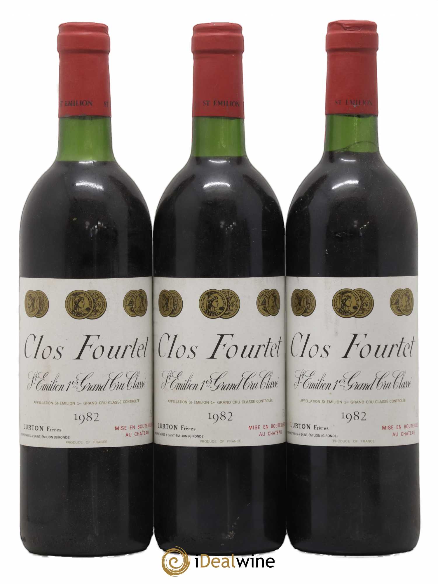 Clos Fourtet 1er Grand Cru Classé B 1982 - Lot de 6 bouteilles - 1
