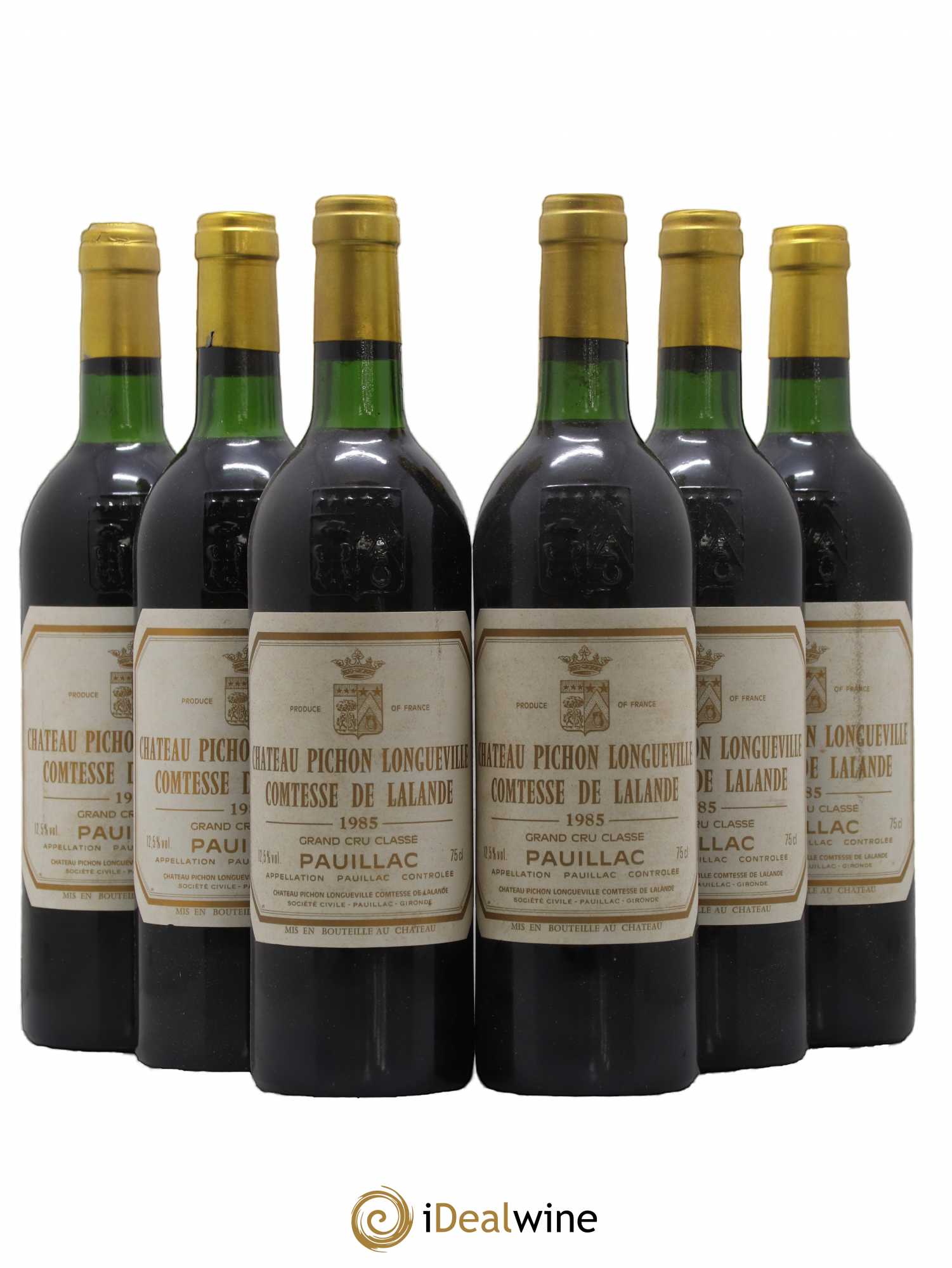 Château Pichon Longueville Comtesse de Lalande 2ème Grand Cru Classé 1985 - Lot de 6 bouteilles - 0