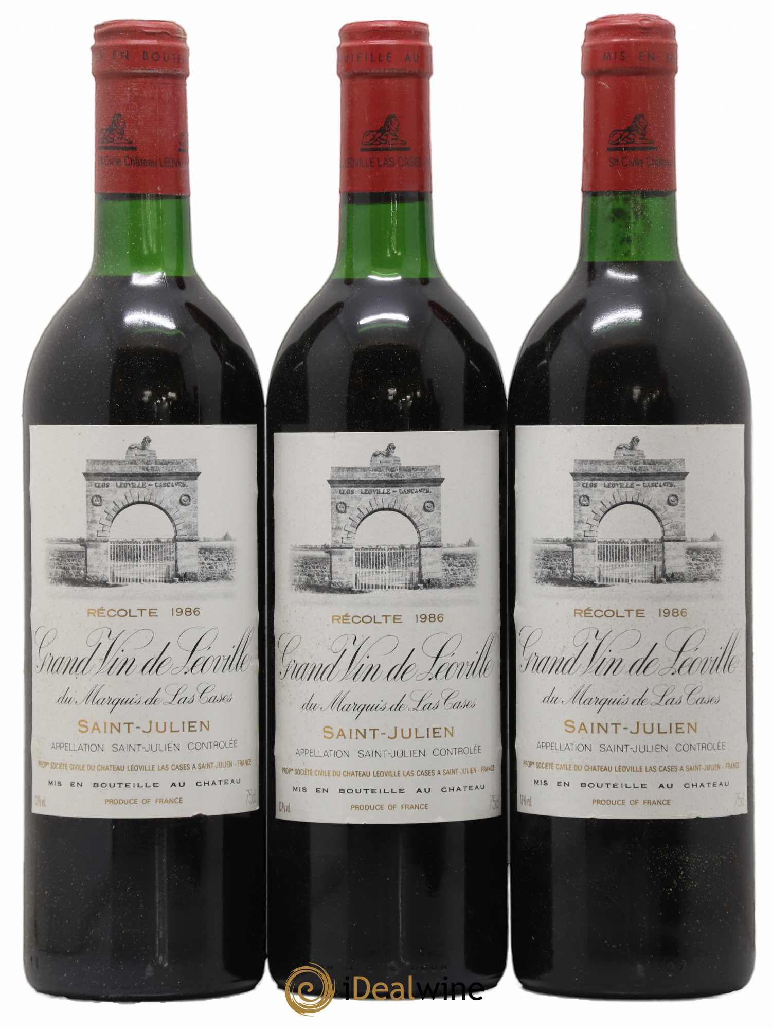 Château Léoville Las Cases 2ème Grand Cru Classé 1986 - Lot de 6 bouteilles - 1