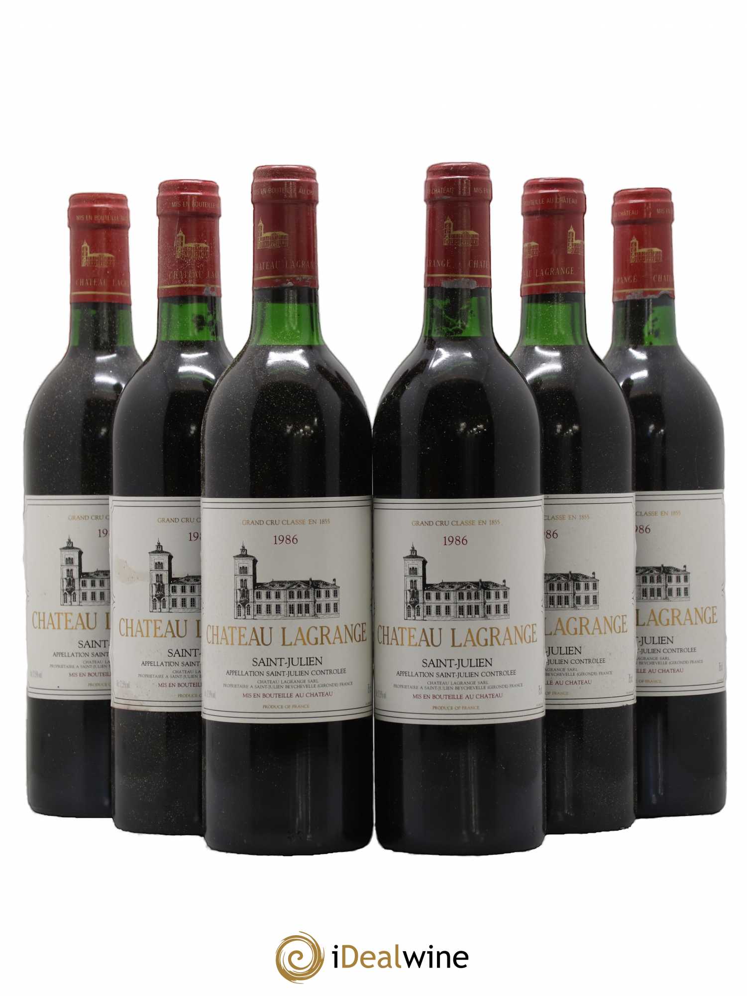 Château Lagrange 3ème Grand Cru Classé 1986 - Lot de 6 bouteilles - 0