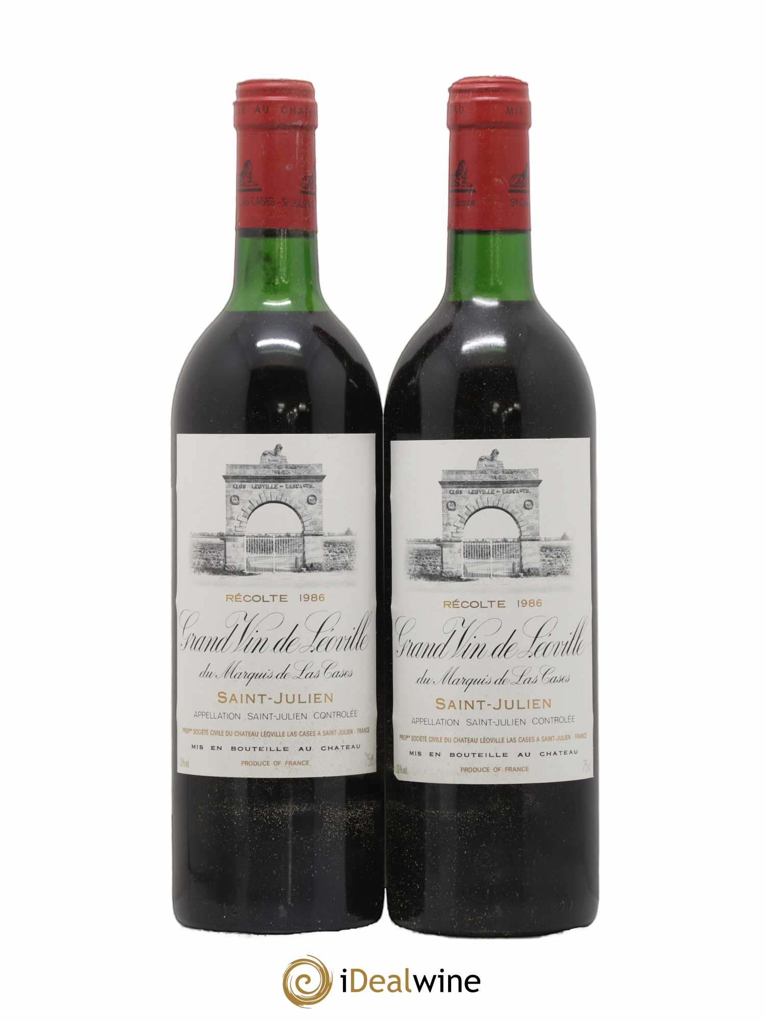 Château Léoville Las Cases 2ème Grand Cru Classé 1986 - Lot de 2 bouteilles - 0