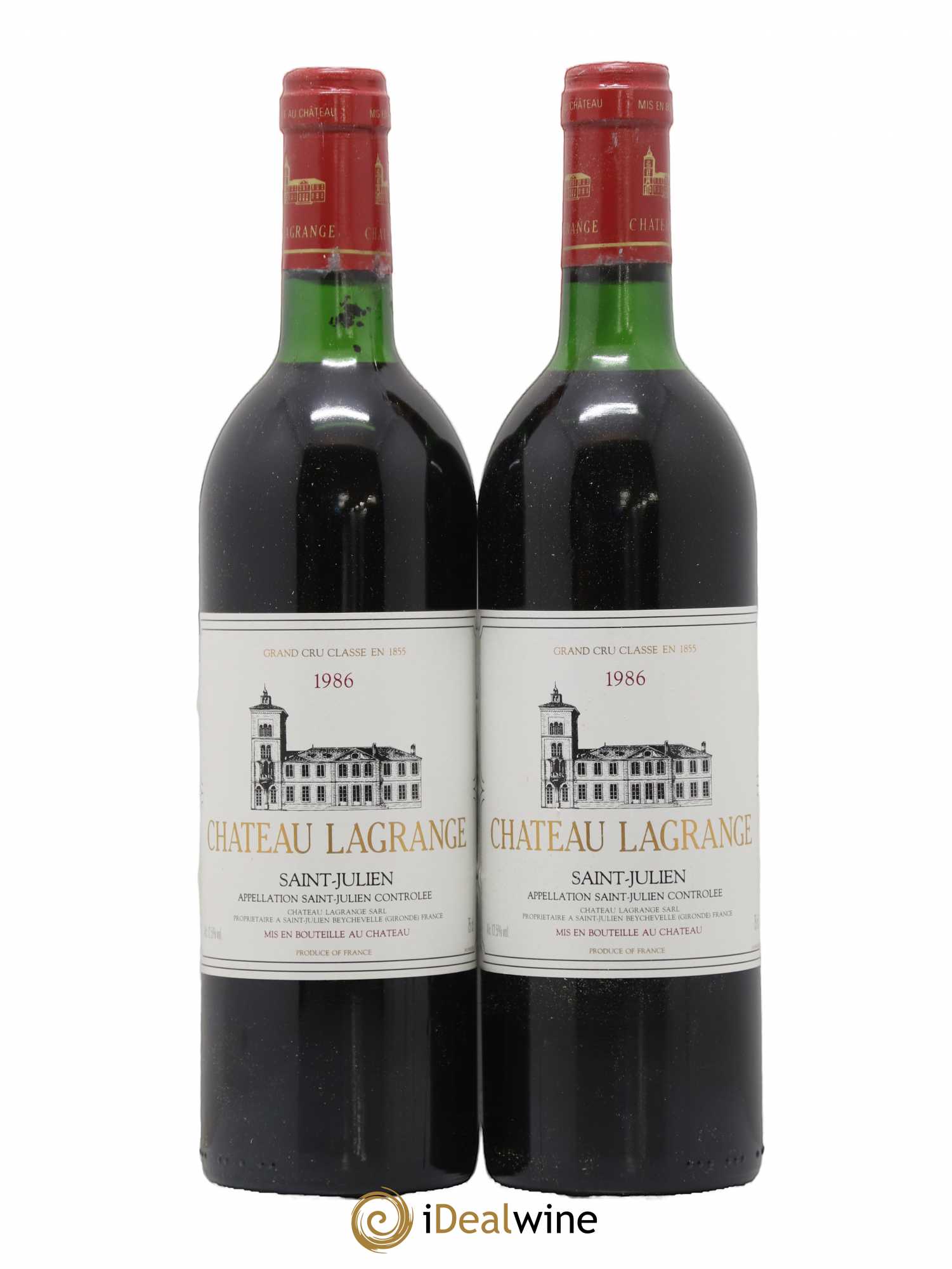 Château Lagrange 3ème Grand Cru Classé 1986 - Lot de 2 bouteilles - 0