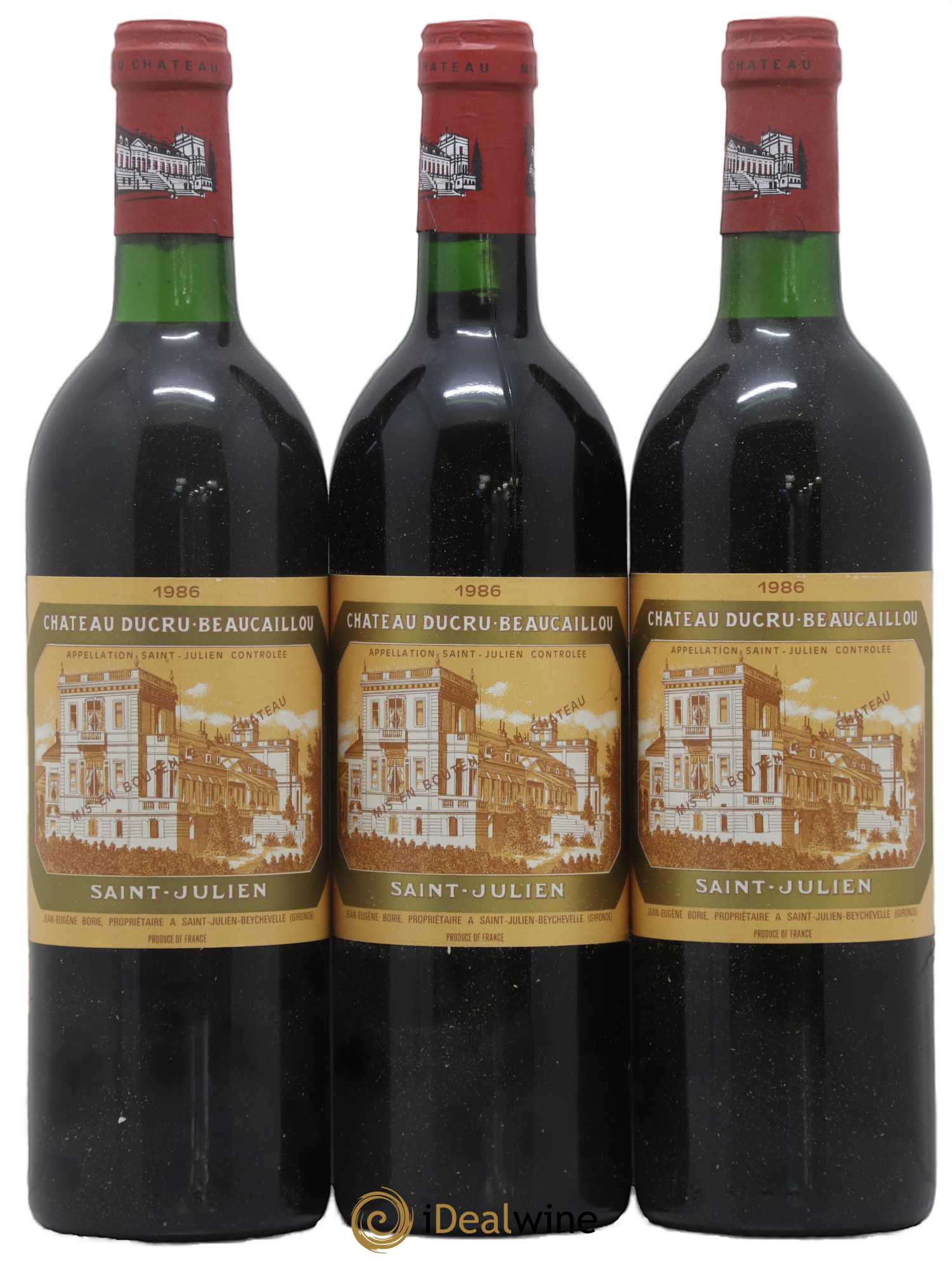 Château Ducru Beaucaillou 2ème Grand Cru Classé 1986 - Lot de 3 bouteilles - 0