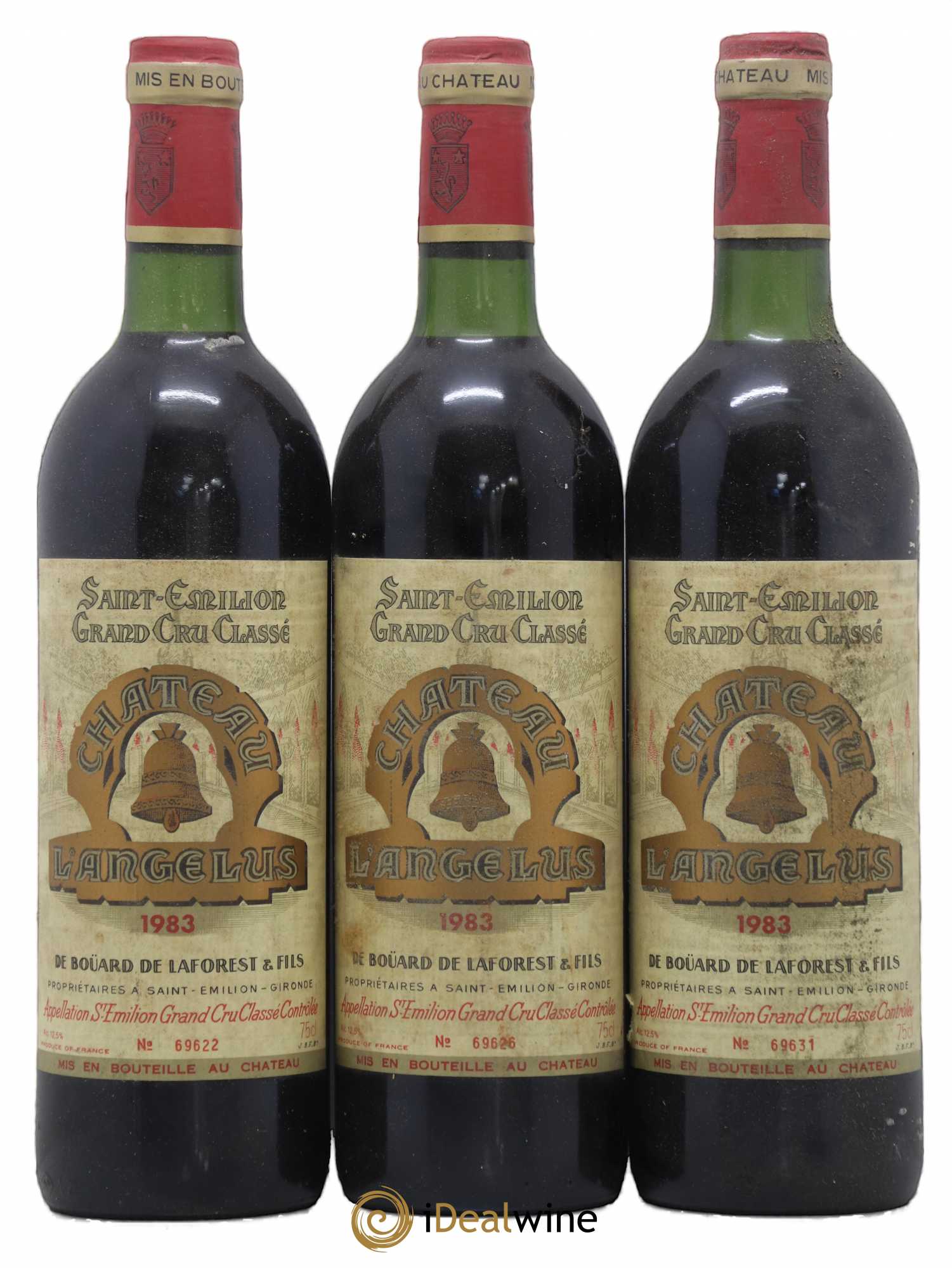 Château Angélus 1er Grand Cru Classé A 1983 - Lot de 6 bouteilles - 1