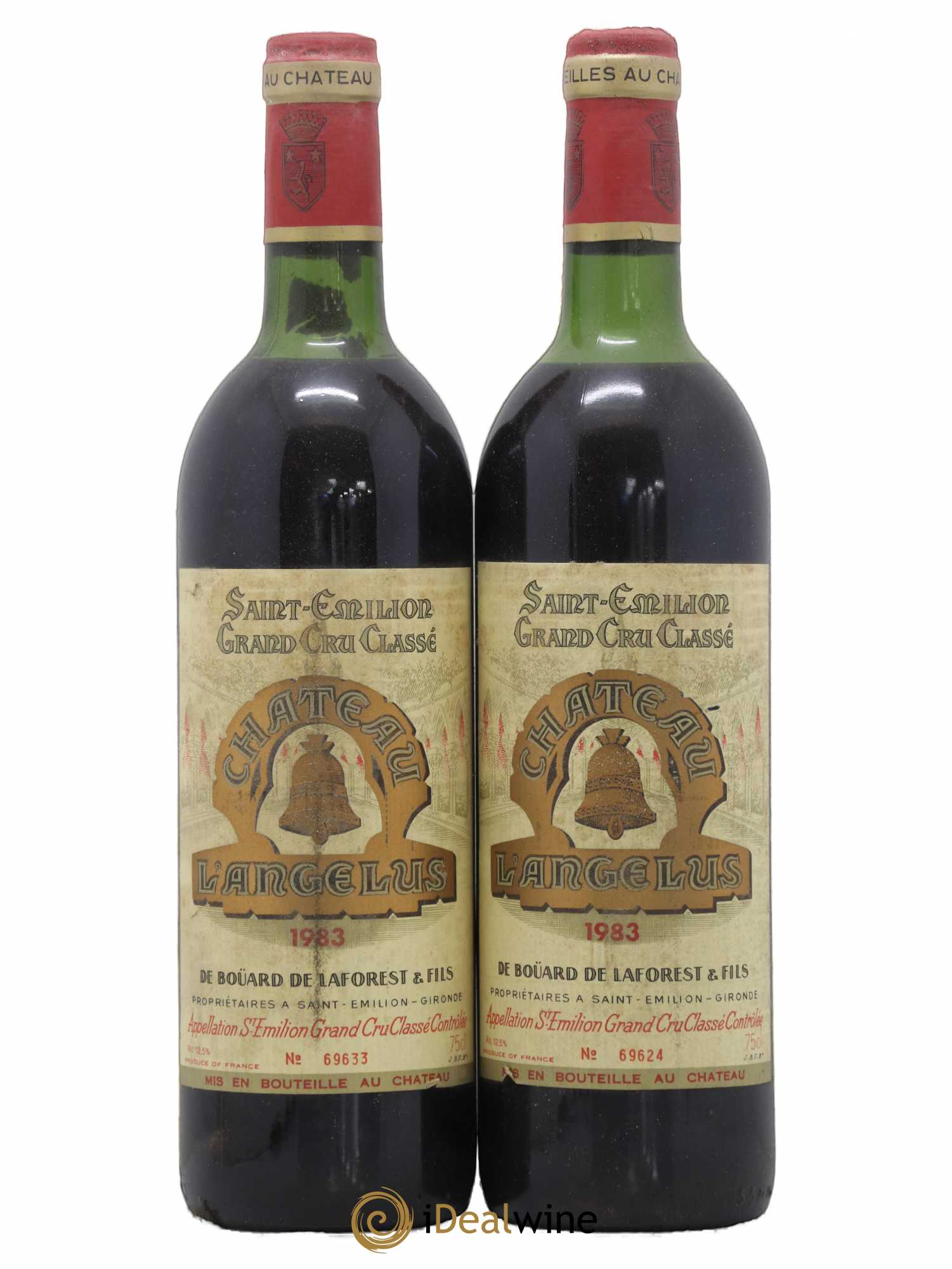 Château Angélus 1er Grand Cru Classé A 1983 - Lot de 2 bouteilles - 0