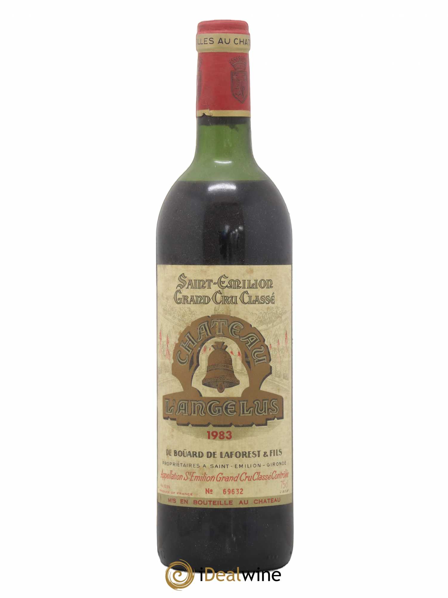 Château Angélus 1er Grand Cru Classé A 1983 - Lot de 1 bouteille - 0
