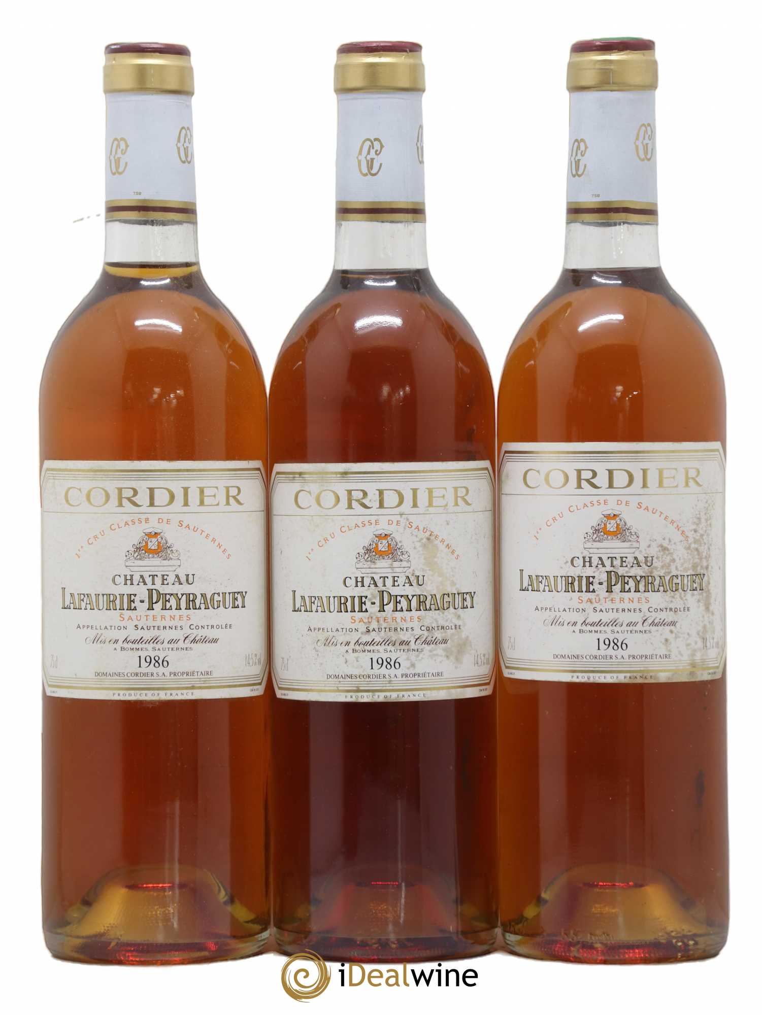 Château Lafaurie-Peyraguey 1er Grand Cru Classé 1986 - Lotto di 6 bottiglie - 1