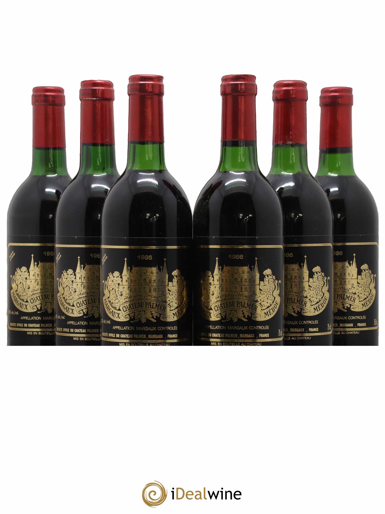 Château Palmer 3ème Grand Cru Classé 1986 - Lot de 6 bouteilles - 0