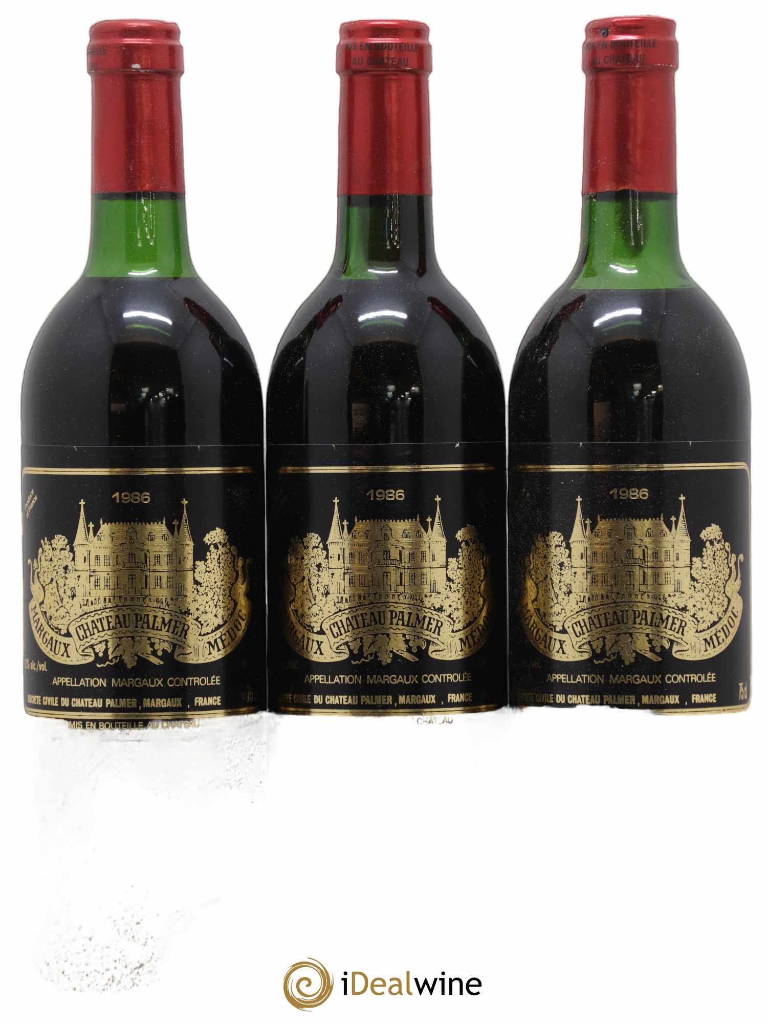 Château Palmer 3ème Grand Cru Classé 1986 - Lot de 3 bouteilles - 0