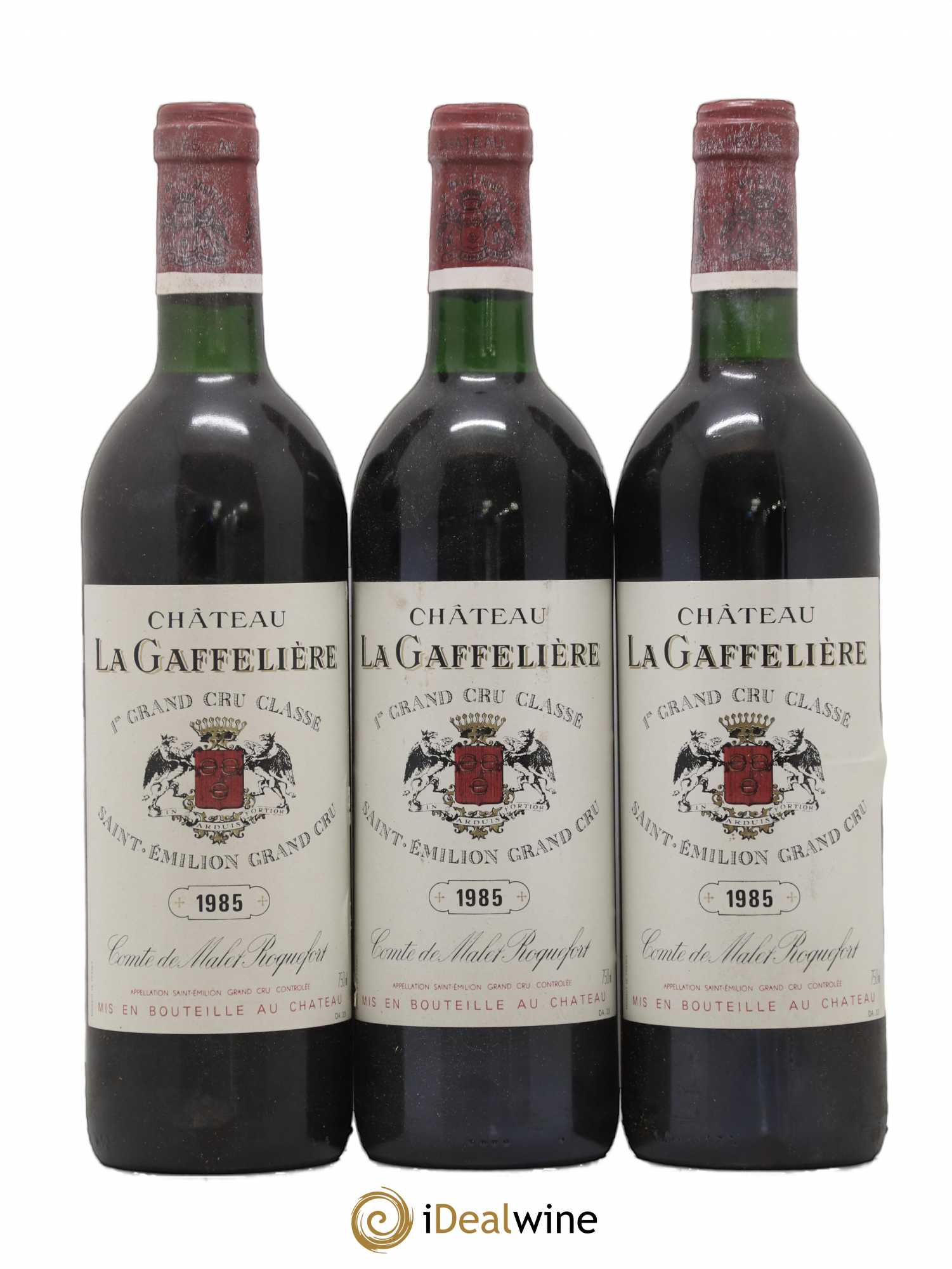 Château la Gaffelière 1er Grand Cru Classé B 1985 - Lot de 3 bouteilles - 0