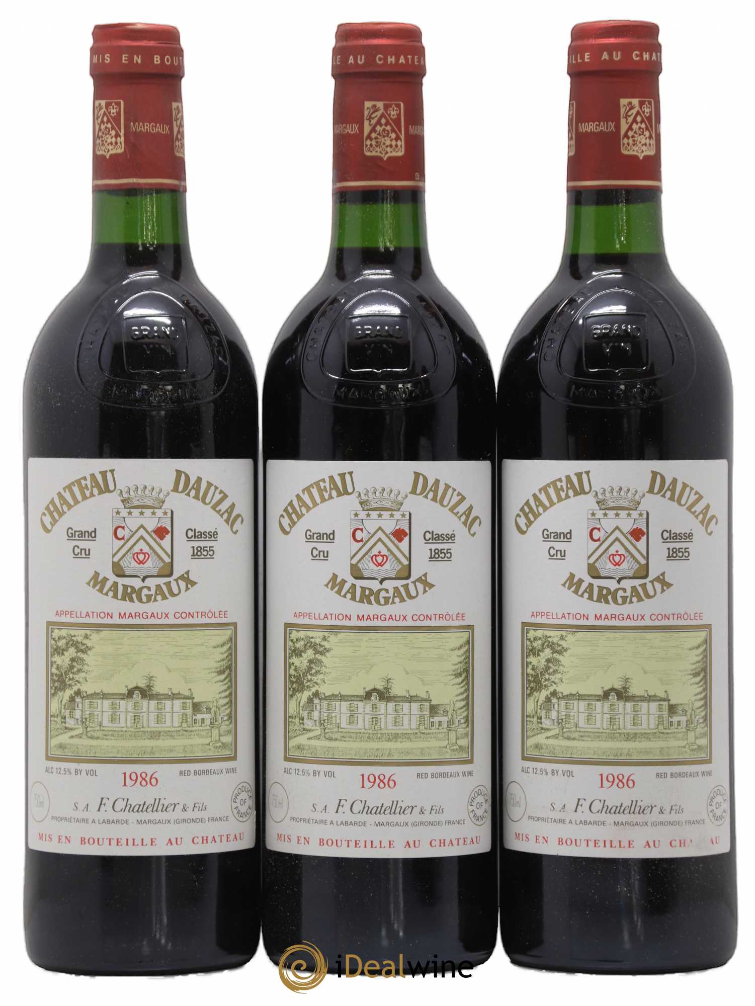 Château Dauzac 5ème Grand Cru Classé 1986 - Lot de 6 bouteilles - 1