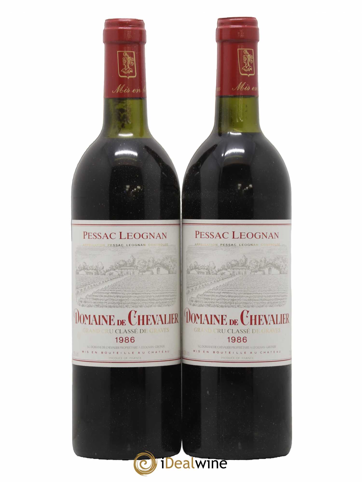 Domaine de Chevalier Cru Classé de Graves 1986 - Lot de 2 bouteilles - 0