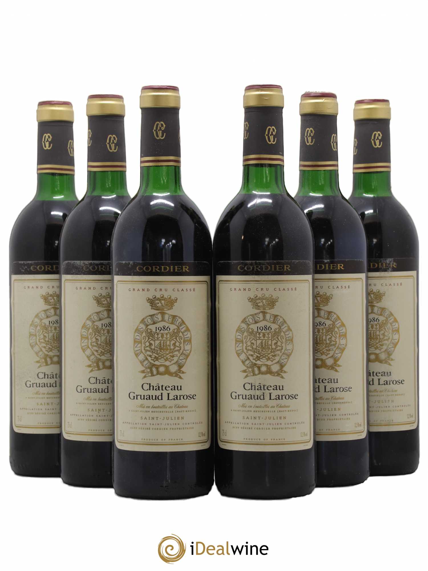 Château Gruaud Larose 2ème Grand Cru Classé 1986 - Lot de 6 bouteilles - 0