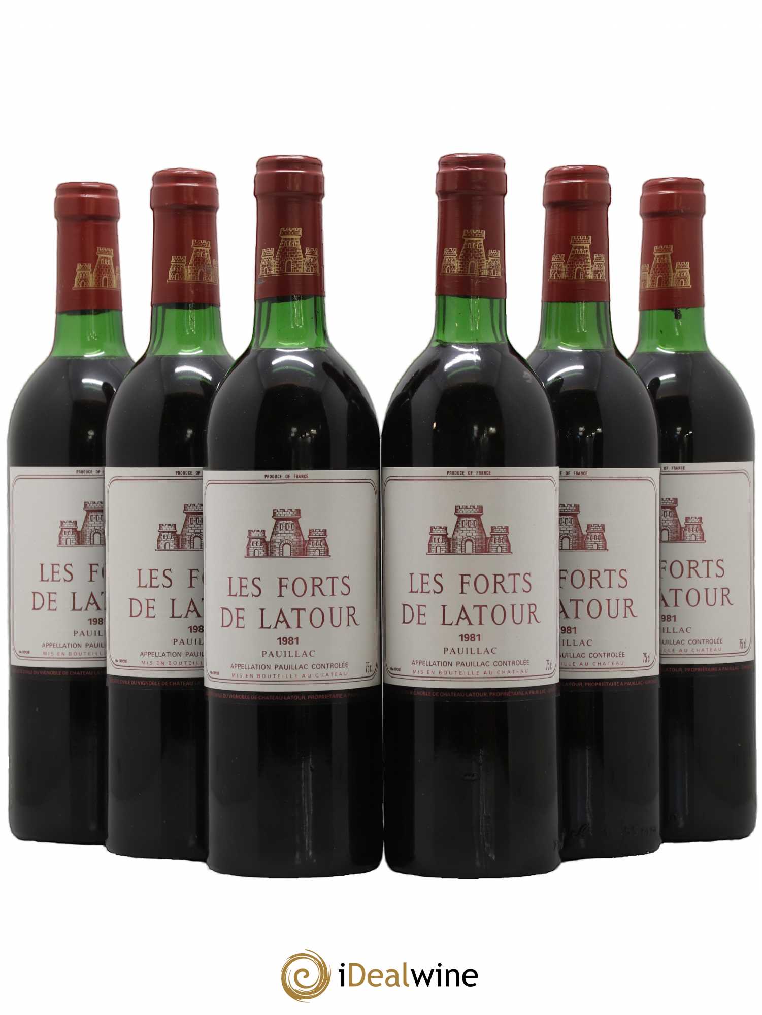 Les Forts de Latour Second Vin 1981 - Lot de 6 bouteilles - 0