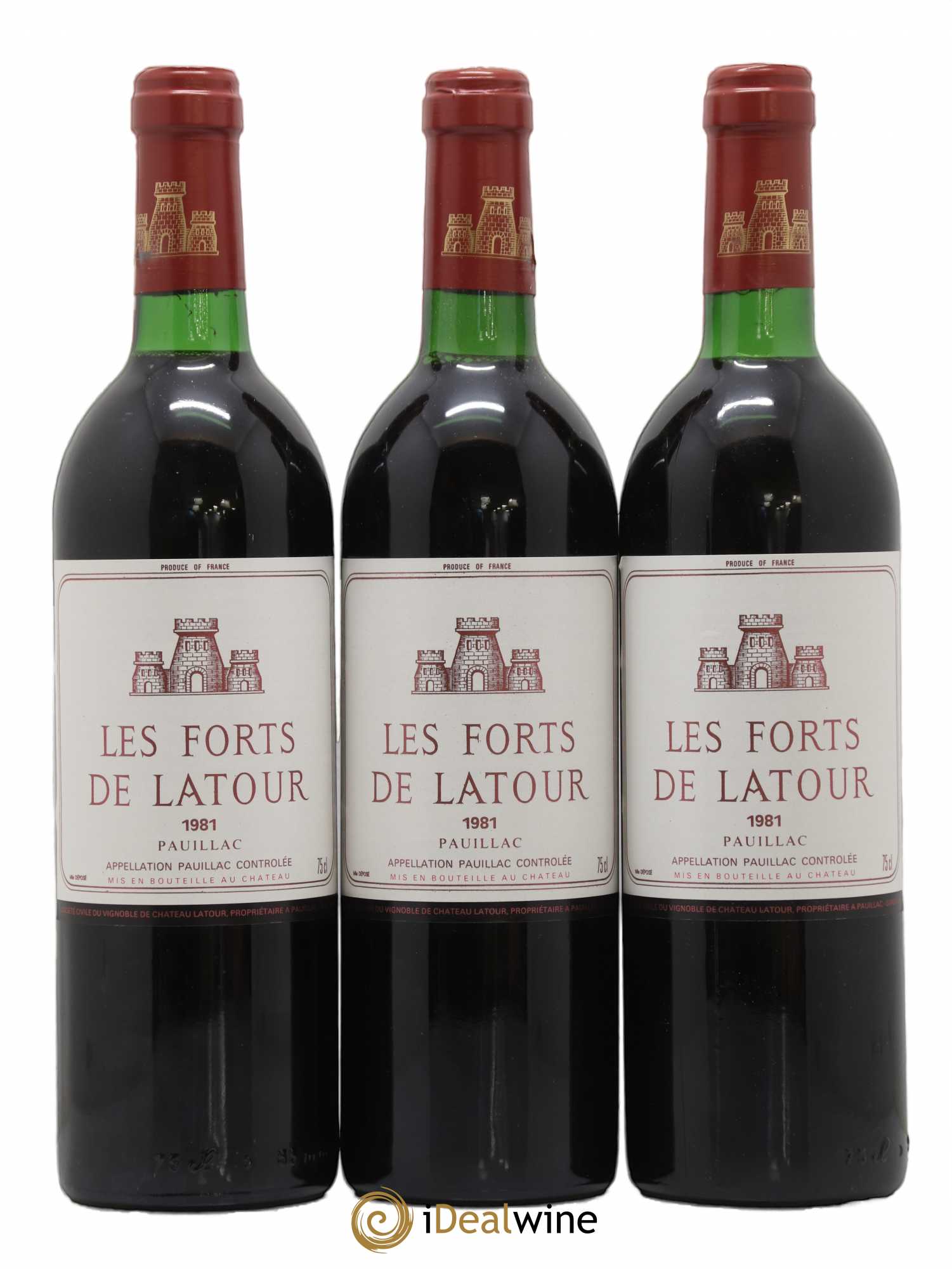 Les Forts de Latour Second Vin 1981 - Lot de 3 bouteilles - 0