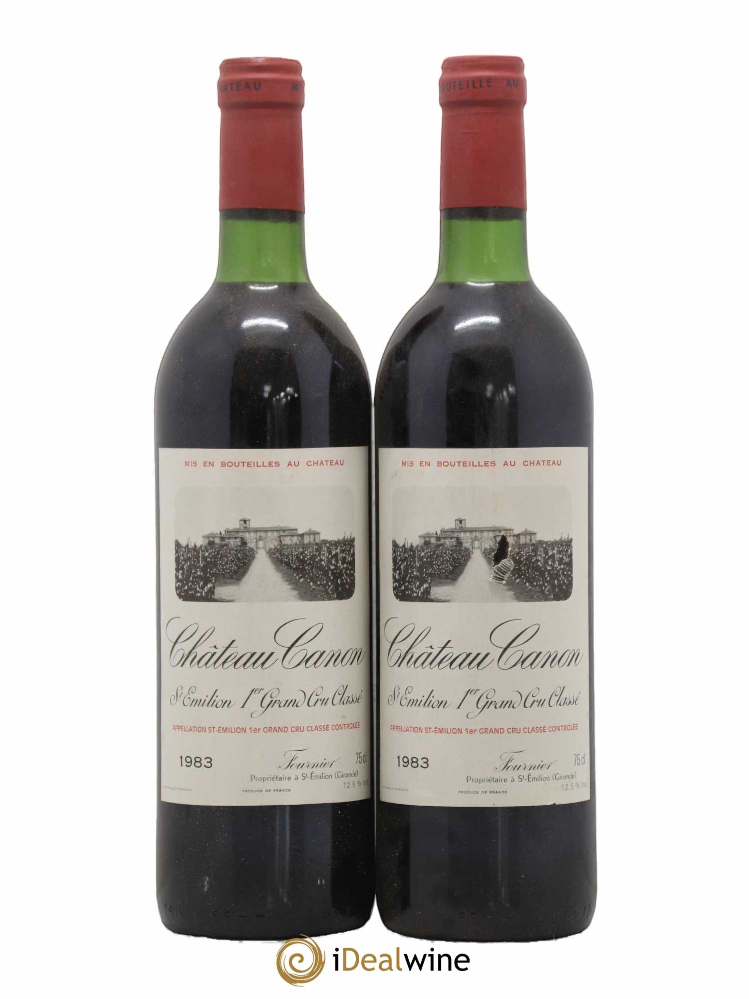 Château Canon 1er Grand Cru Classé B 1983 - Lot de 2 bouteilles - 0