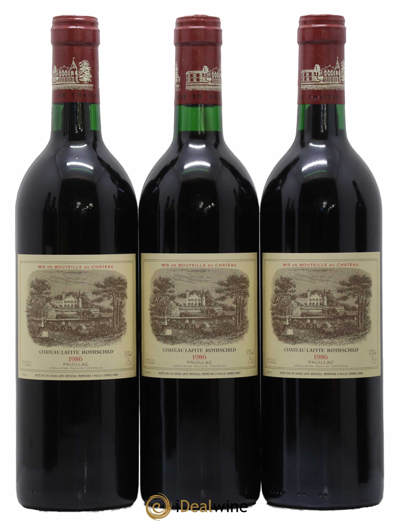 Château Lafite Rothschild 1er Grand Cru Classé 1986 - Lot de 6 bouteilles - 1