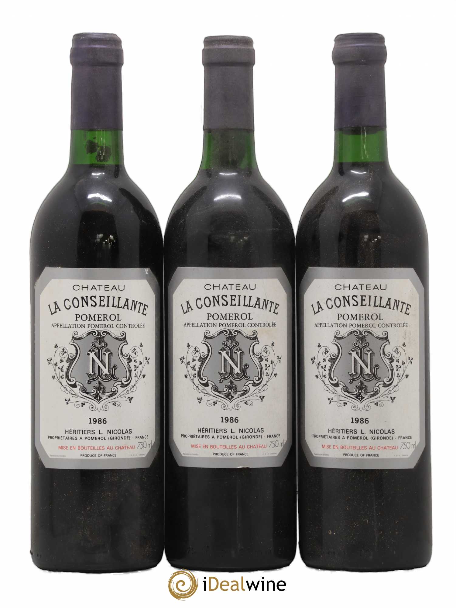 Château la Conseillante 1986 - Lot de 3 bouteilles - 0