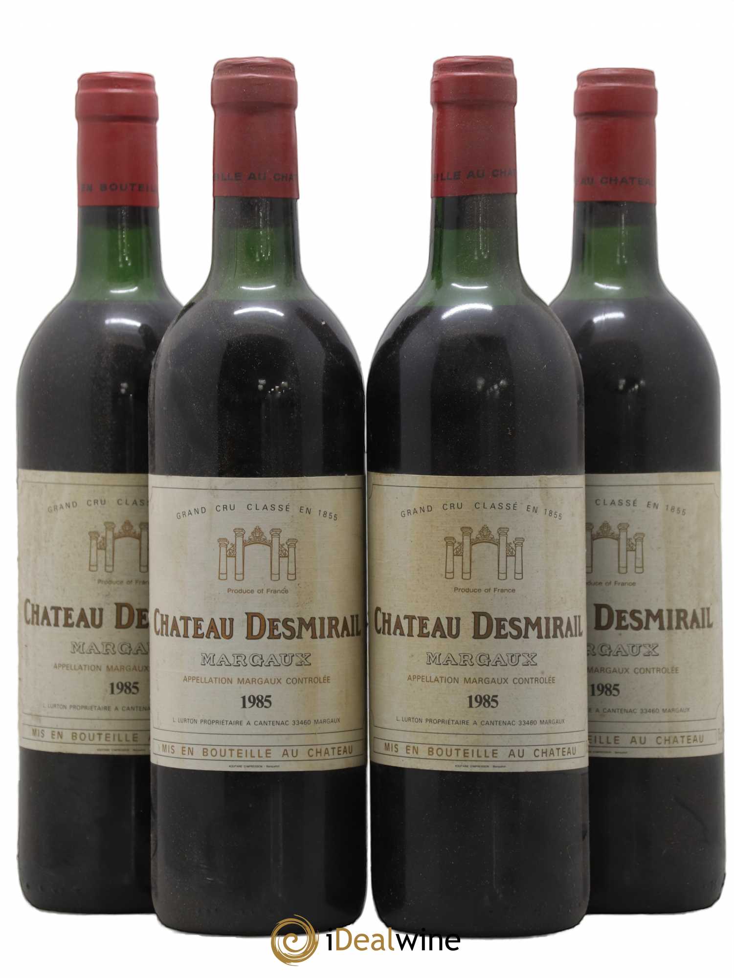 Château Desmirail 3ème Grand Cru Classé 1985 - Lot de 4 bouteilles - 0