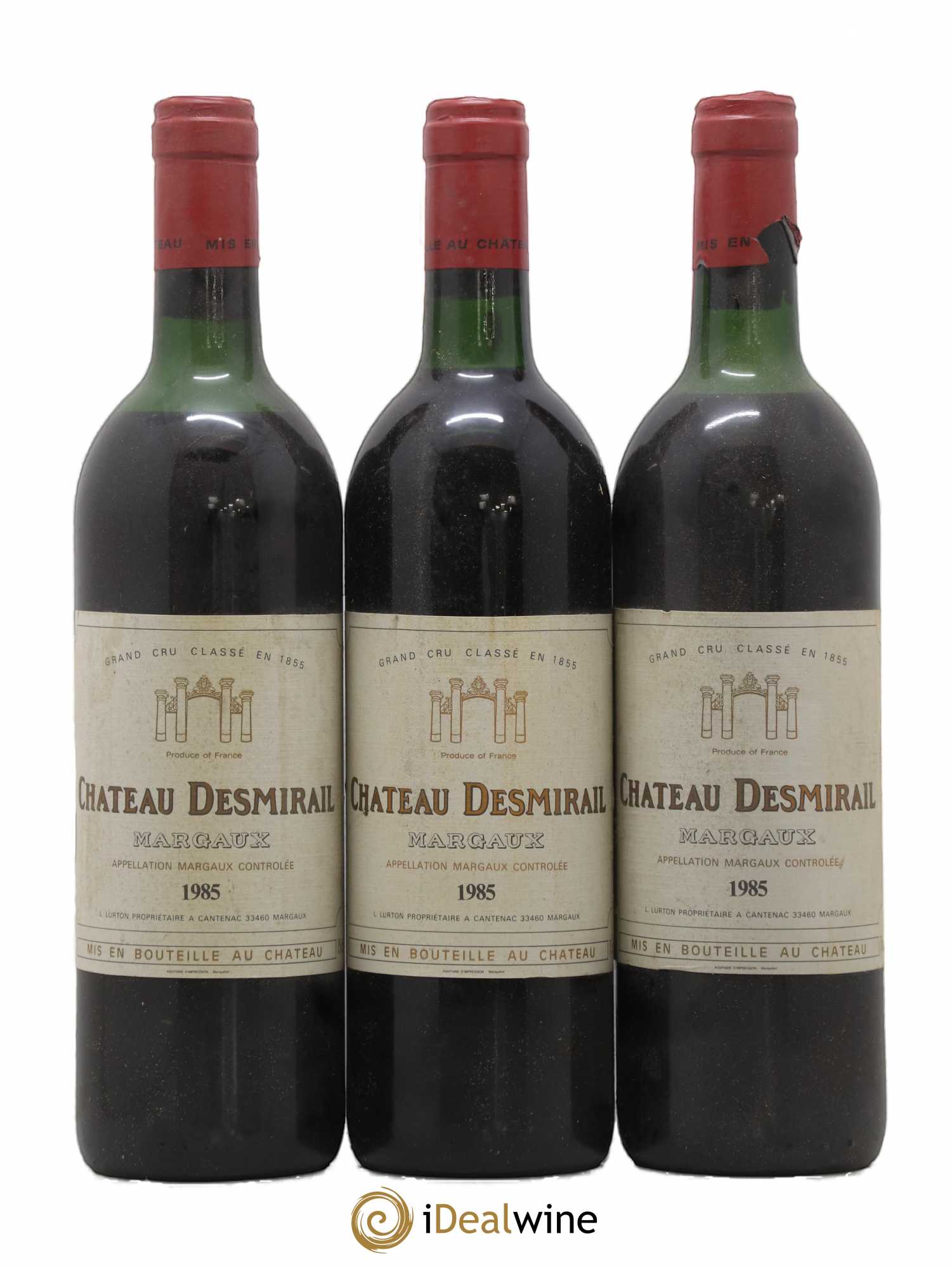Château Desmirail 3ème Grand Cru Classé 1985 - Lot de 3 bouteilles - 0