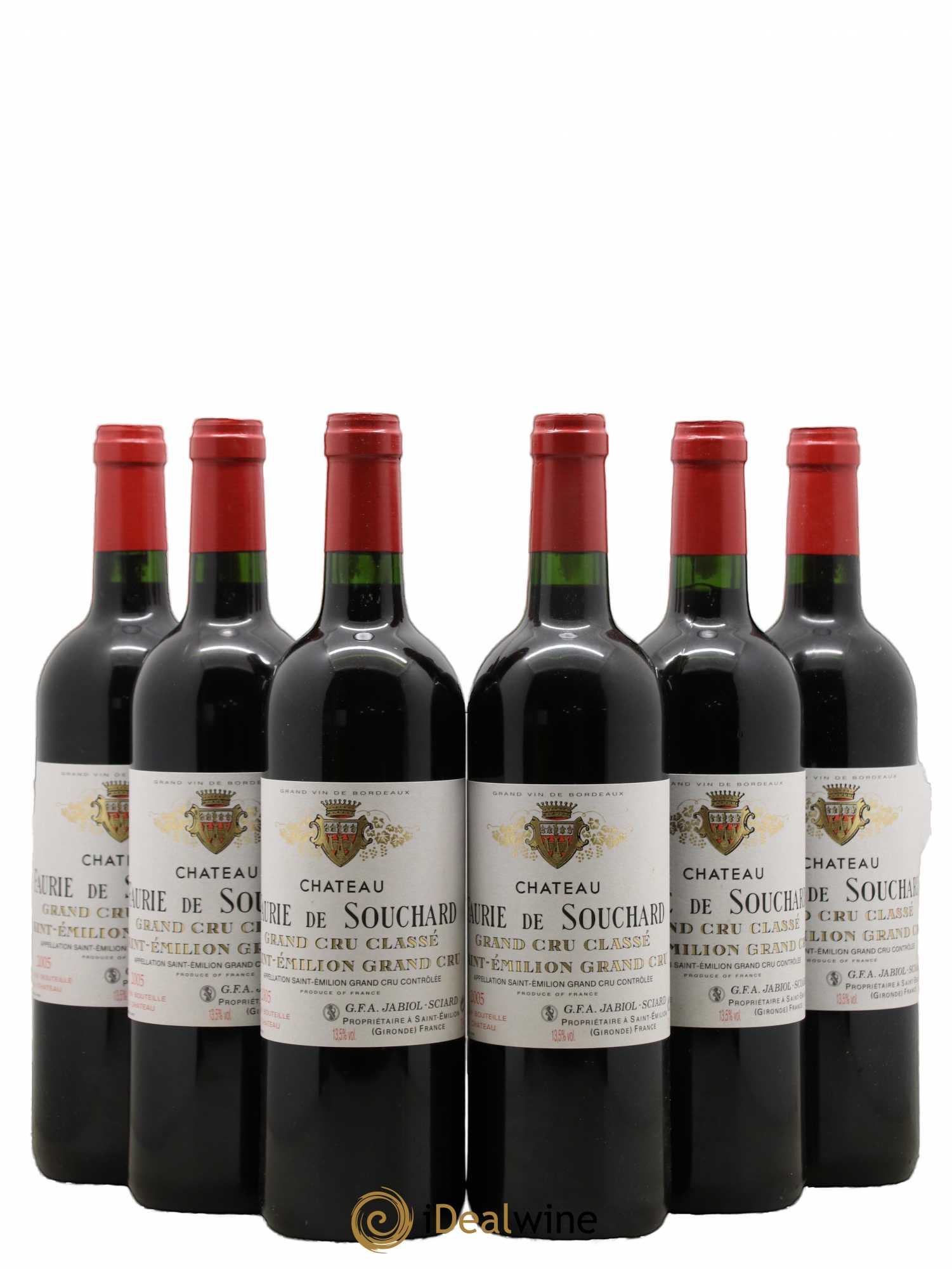 Château Faurie de Souchard Grand Cru Classé 2005 - Lot de 6 bouteilles - 0