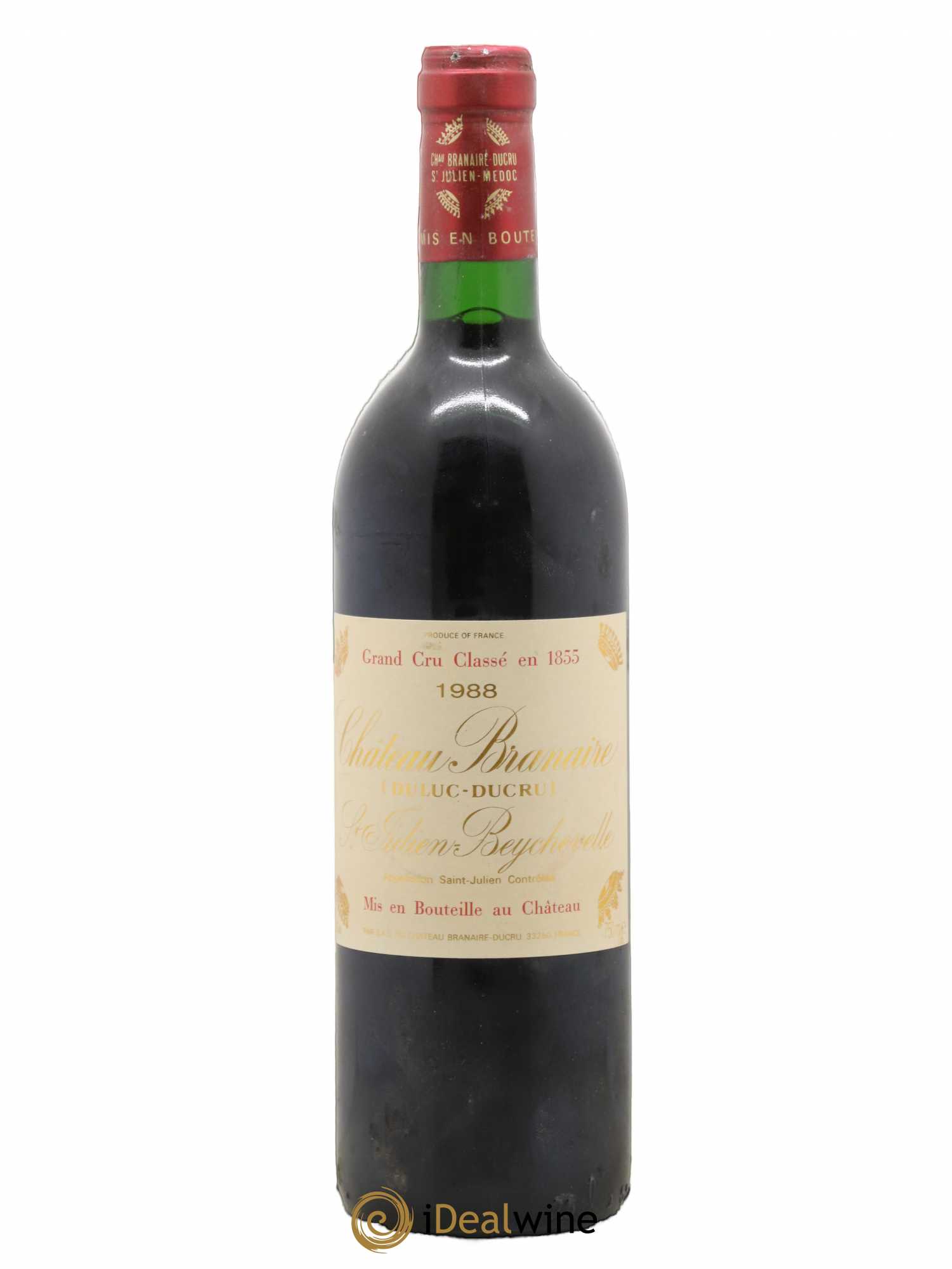 Château Branaire Ducru 4ème Grand Cru Classé 1988 - Lot de 1 bouteille - 0