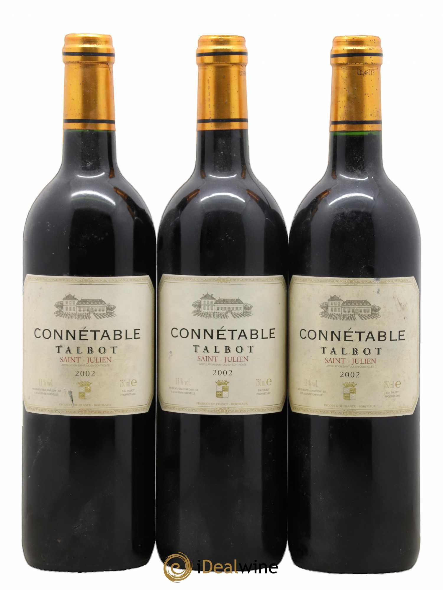 Connétable de Talbot Second Vin 2002 - Lot de 3 bouteilles - 0
