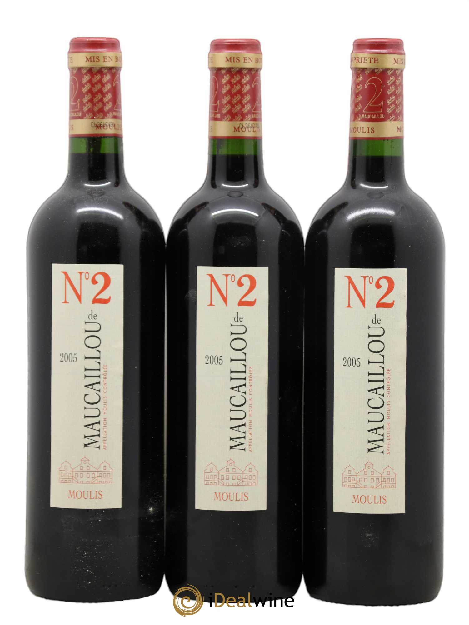 Moulis en Médoc N°2 de Maucaillou 2005 - Lot de 6 bouteilles - 1