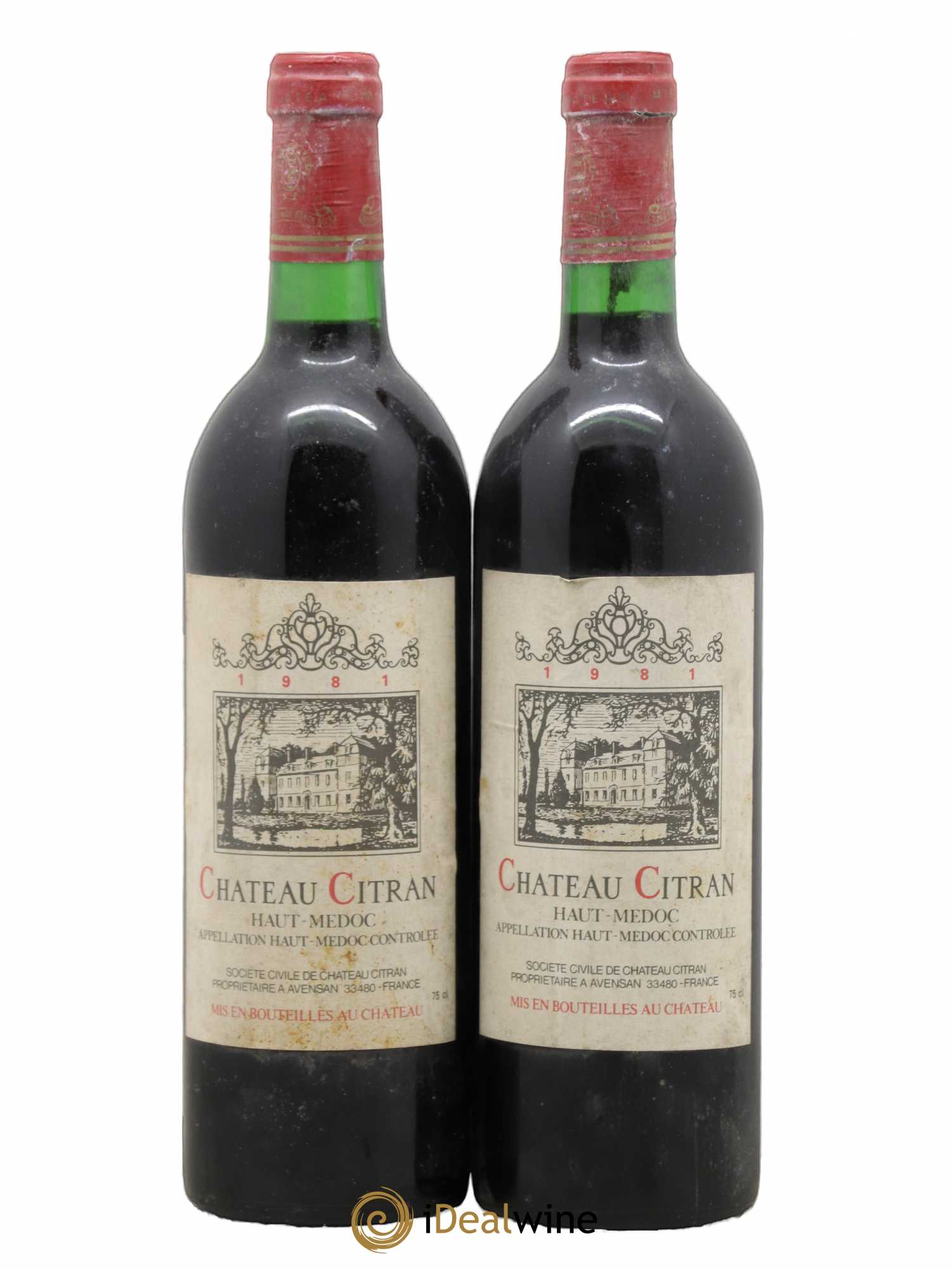 Château Citran Cru Bourgeois (sans prix de réserve) 1981 - Lot de 2 bouteilles - 0