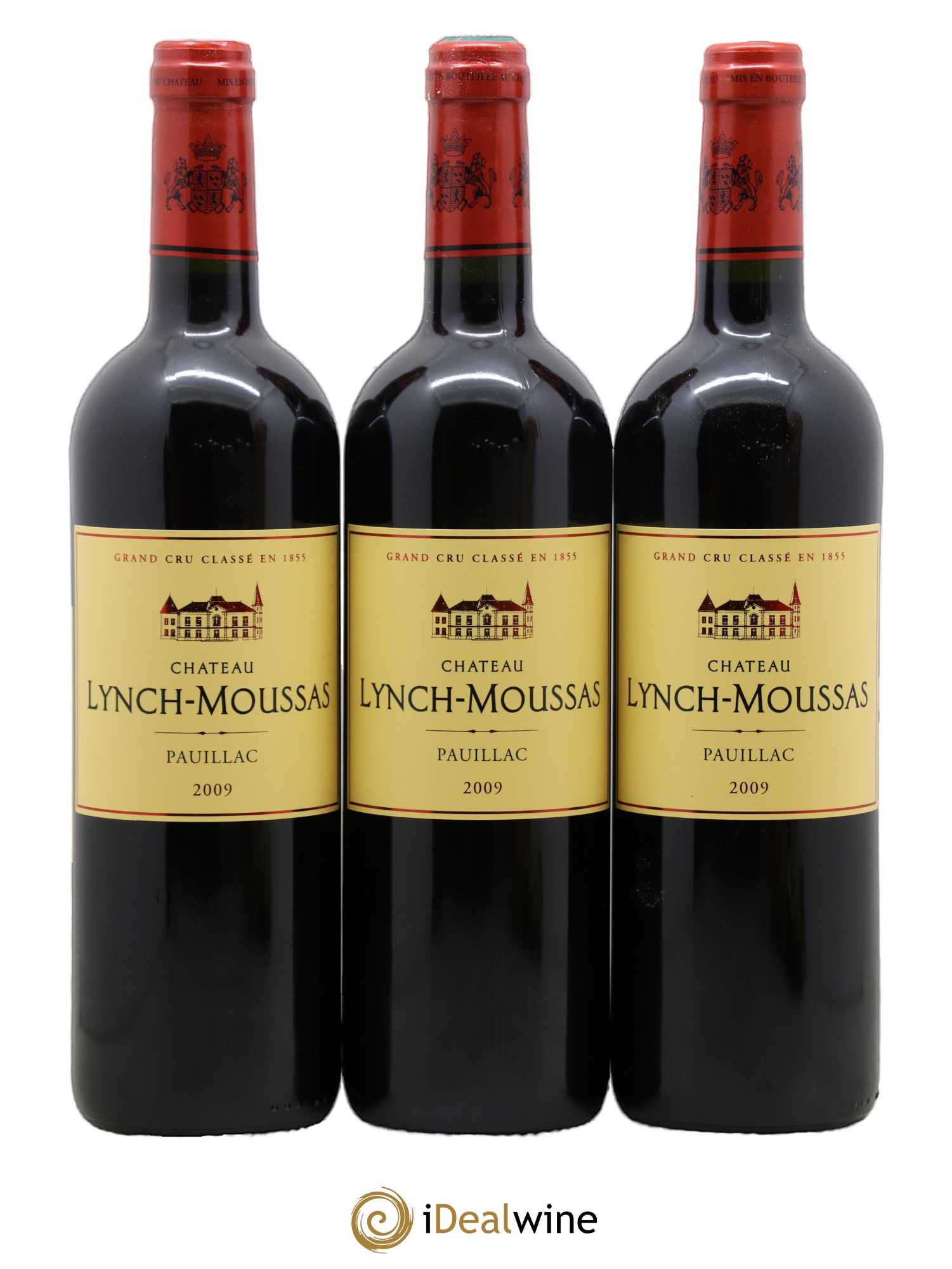 Château Lynch Moussas 5ème Grand Cru Classé 2009 - Lot de 3 bouteilles - 0