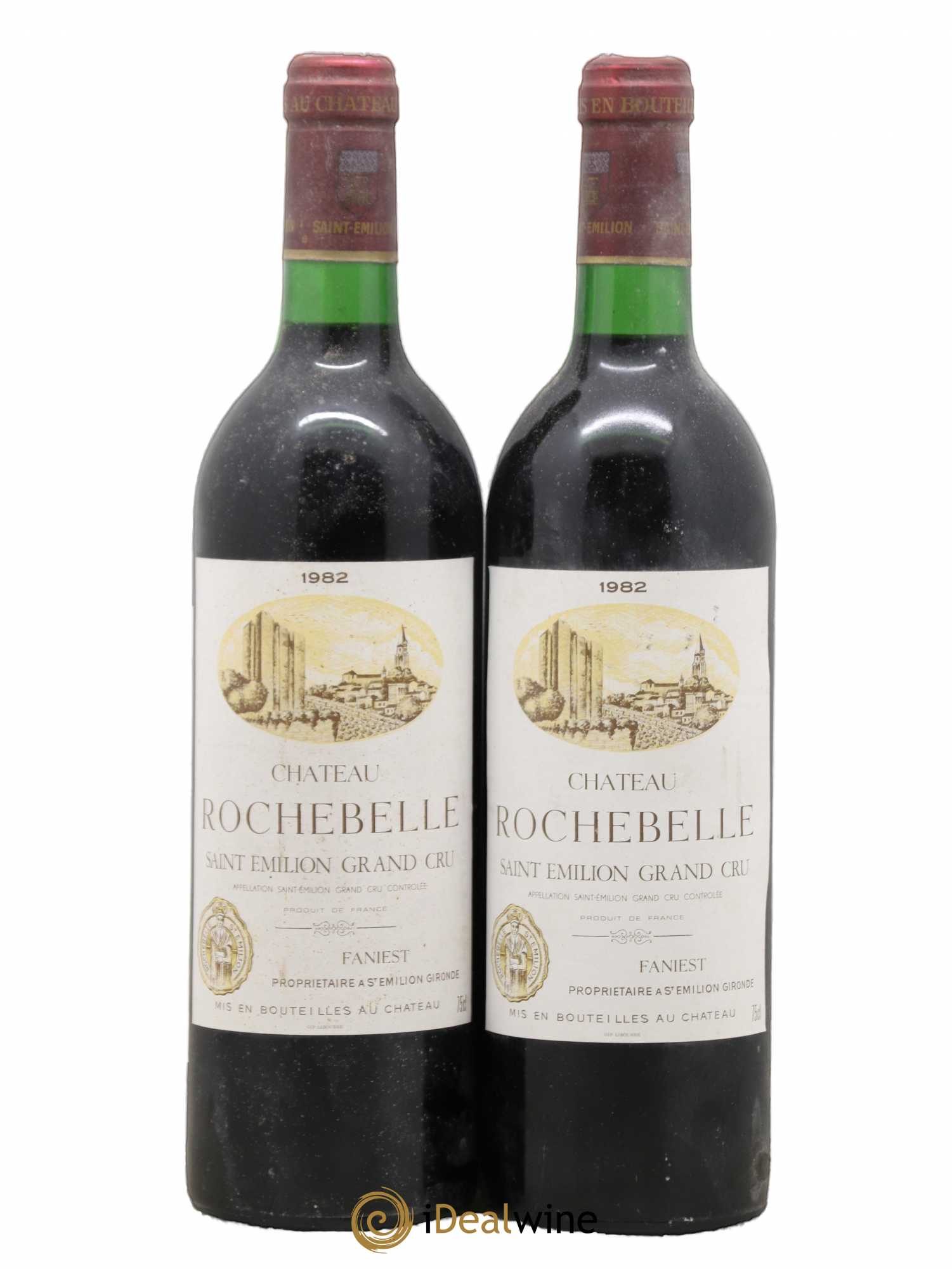 Château Rochebelle Grand Cru Classé 1982 - Lot de 2 bouteilles - 0