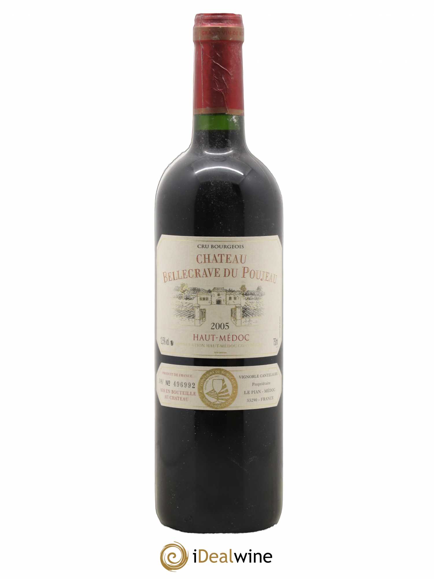 Haut Médoc Château Bellegrave Du Poujeau (sans prix de réserve) 2005 - Posten von 1 Flasche - 0