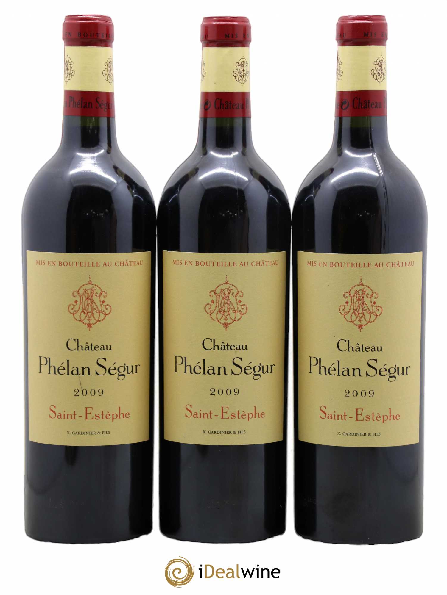 Château Phélan Ségur 2009 - Lot de 3 bouteilles - 0