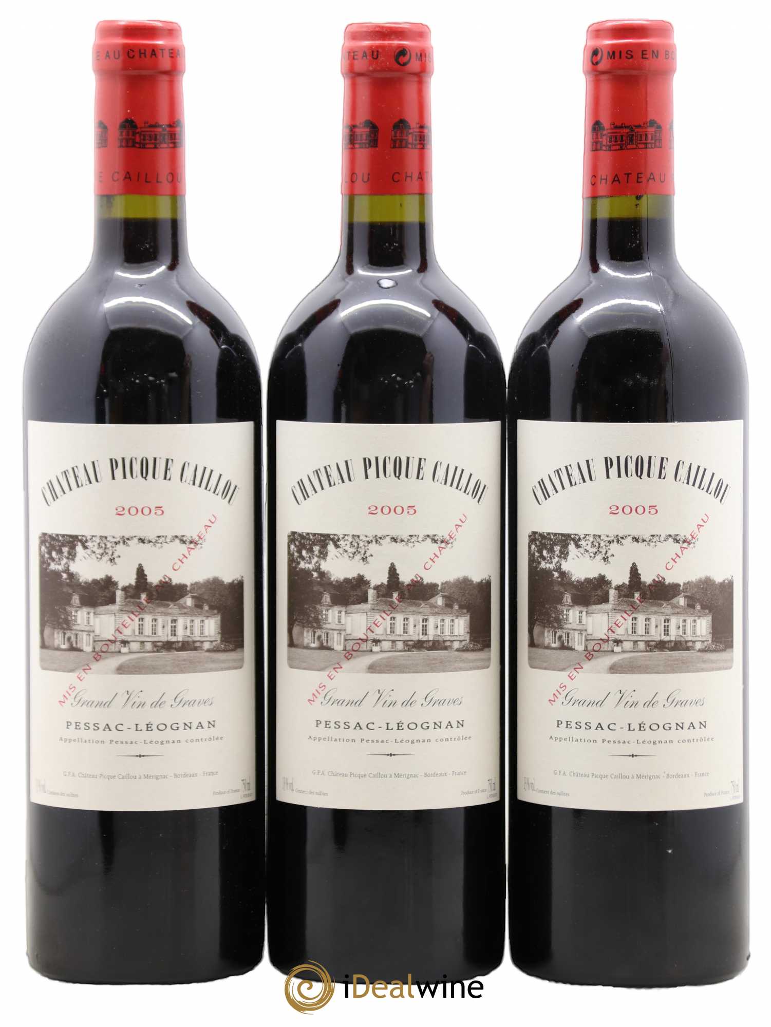 Château Picque Caillou 2005 - Lot de 12 bouteilles - 1