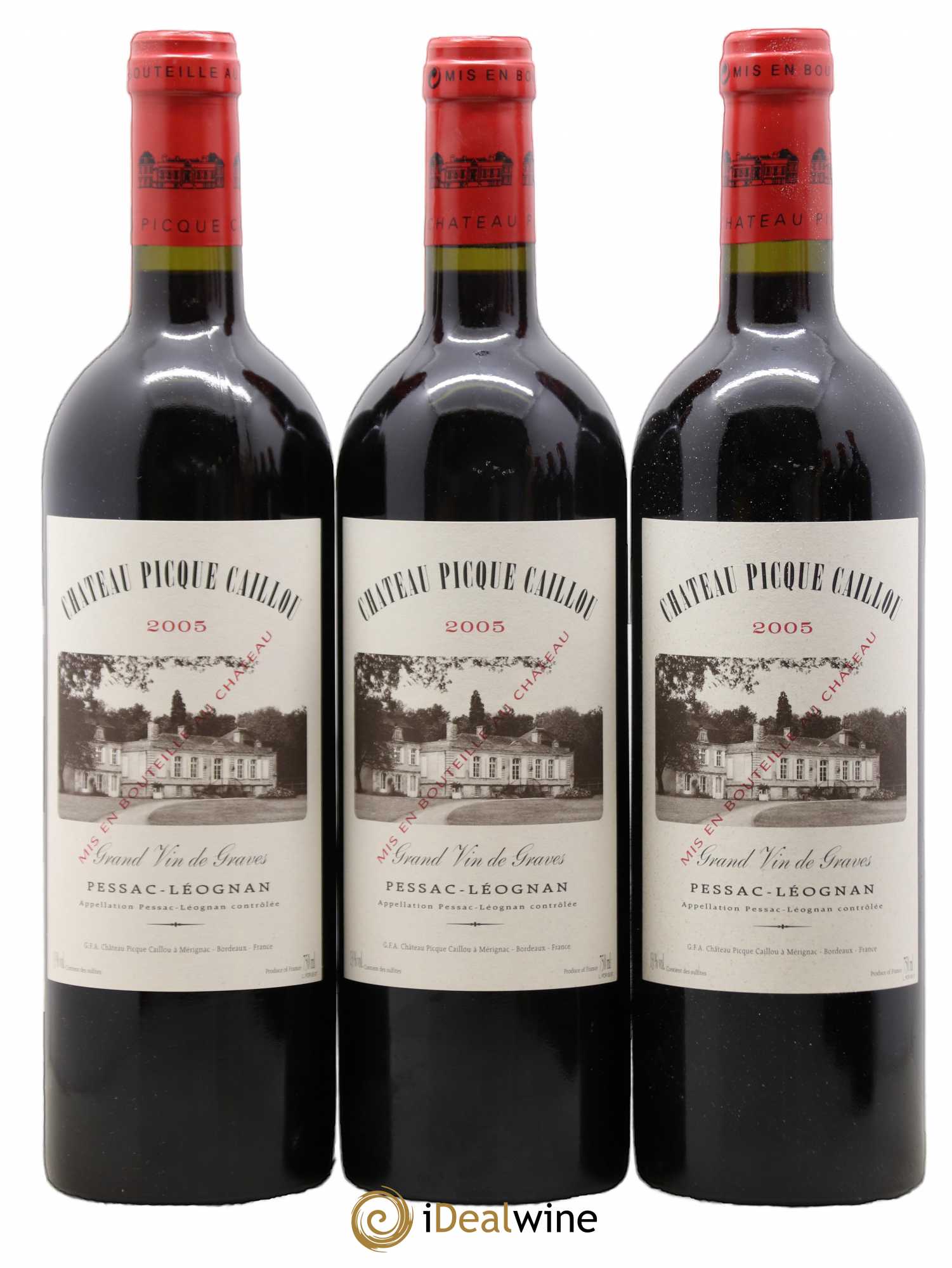 Château Picque Caillou 2005 - Lot de 12 bouteilles - 2