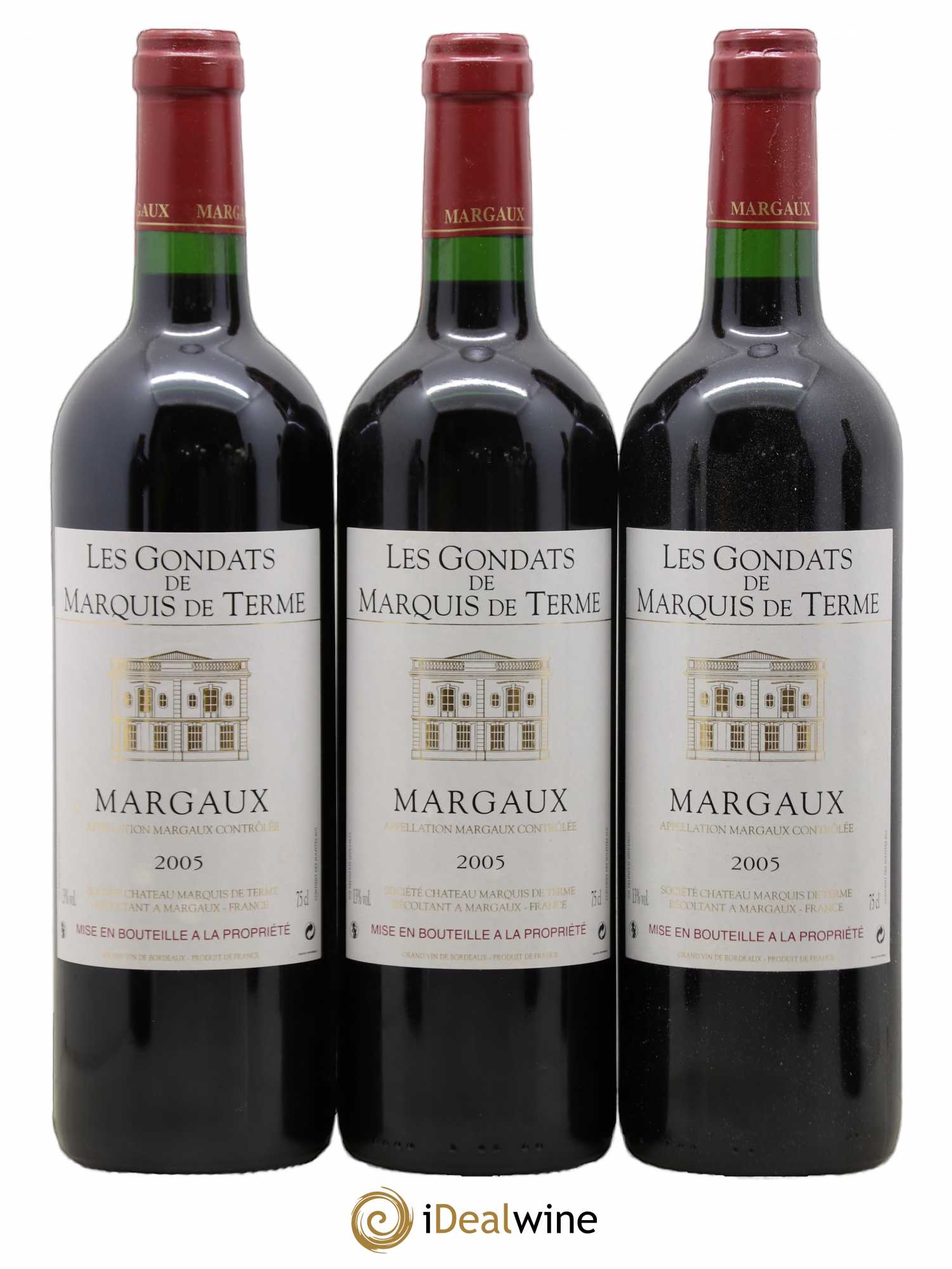 Bordeaux Margaux Les Gondats De Marquis De Terme 2005 - Posten von 6 Flaschen - 1