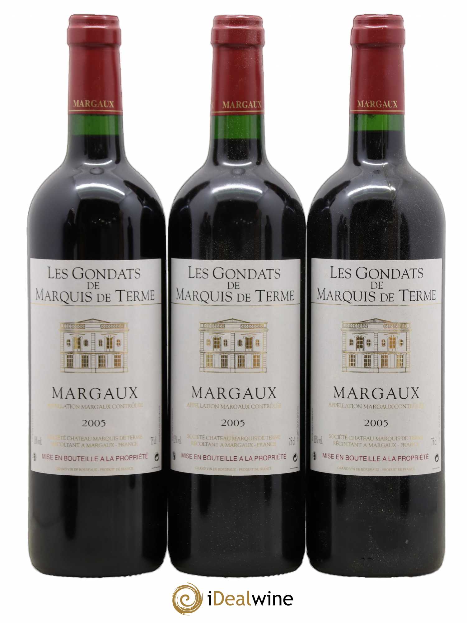 Bordeaux Margaux Les Gondats De Marquis De Terme 2005 - Posten von 6 Flaschen - 2