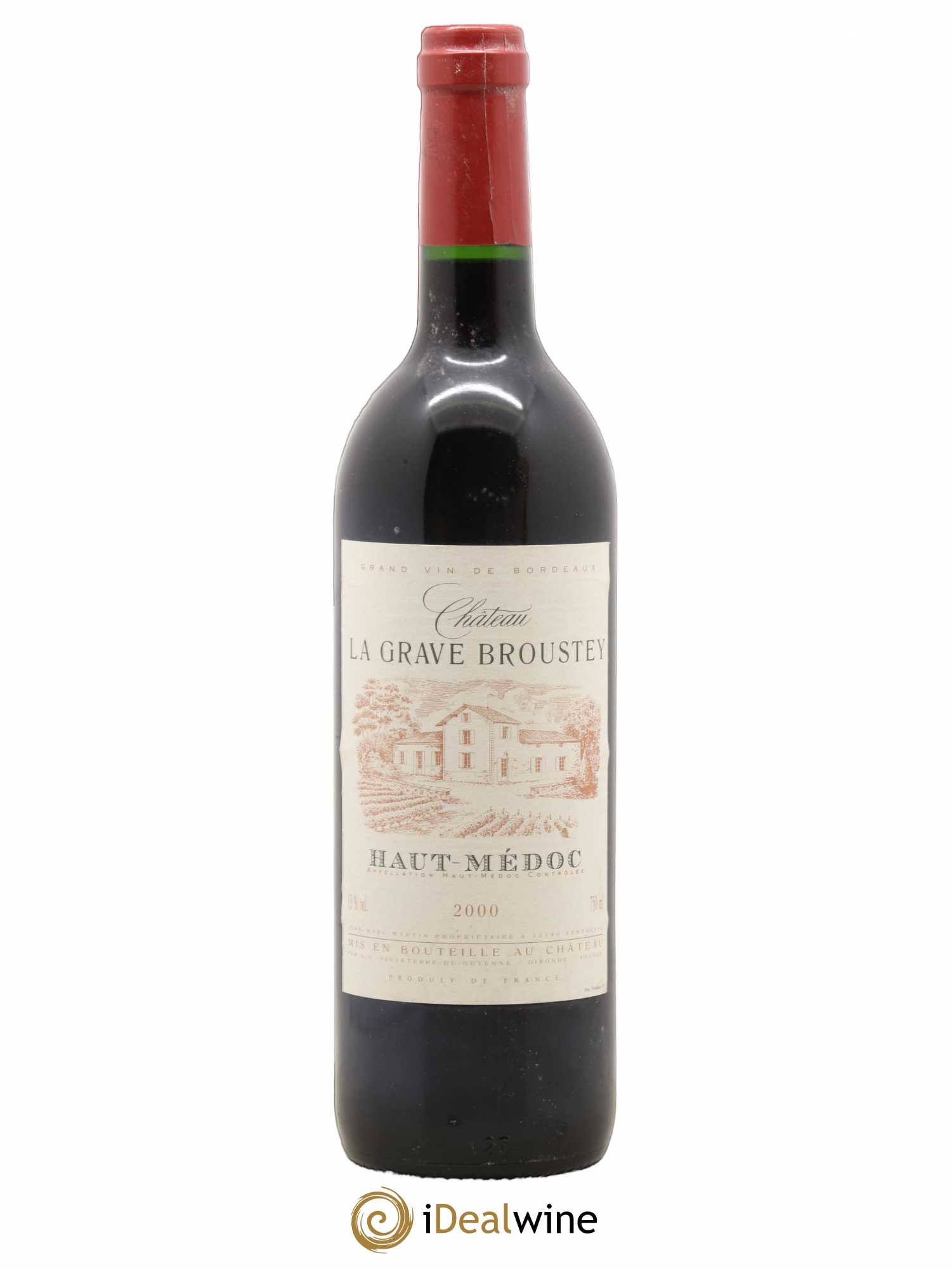 Haut Médoc La Grave Broustey 2000 - Posten von 1 Flasche - 0