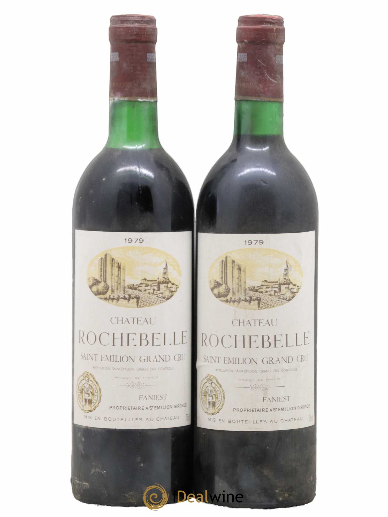 Château Rochebelle Grand Cru Classé 1979 - Lot de 2 bouteilles - 0