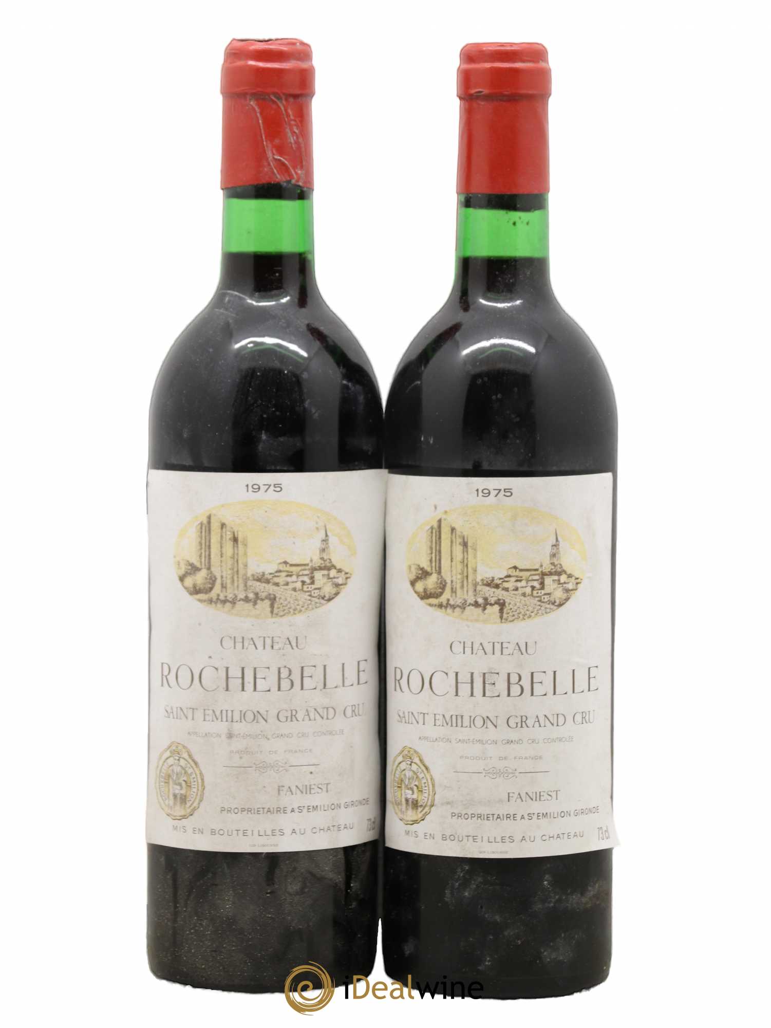 Château Rochebelle Grand Cru Classé 1975 - Lot de 2 bouteilles - 0