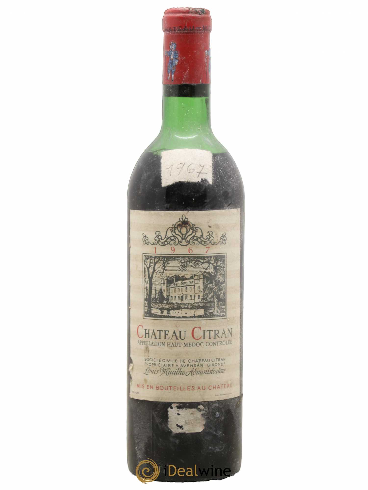Château Citran Cru Bourgeois (sans prix de réserve) 1967 - Lot de 1 bouteille - 0