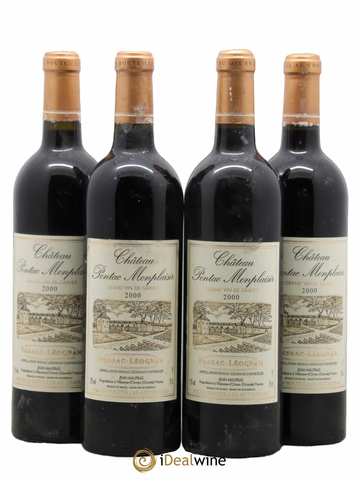 Pessac-Léognan Château Pontac Montplaisir 2000 - Posten von 4 Flaschen - 0