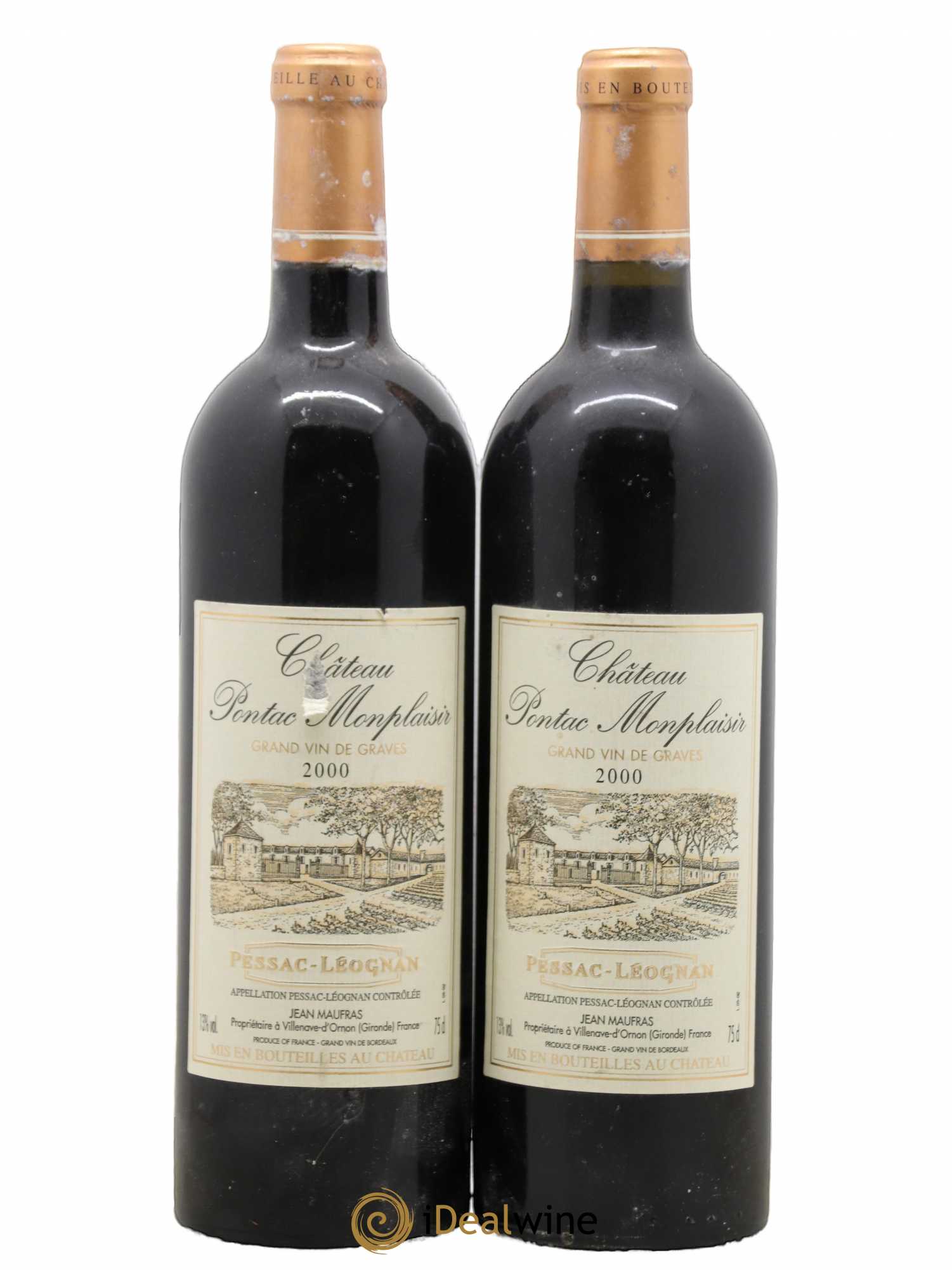 Pessac-Léognan Château Pontac Montplaisir 2000 - Posten von 2 Flaschen - 0