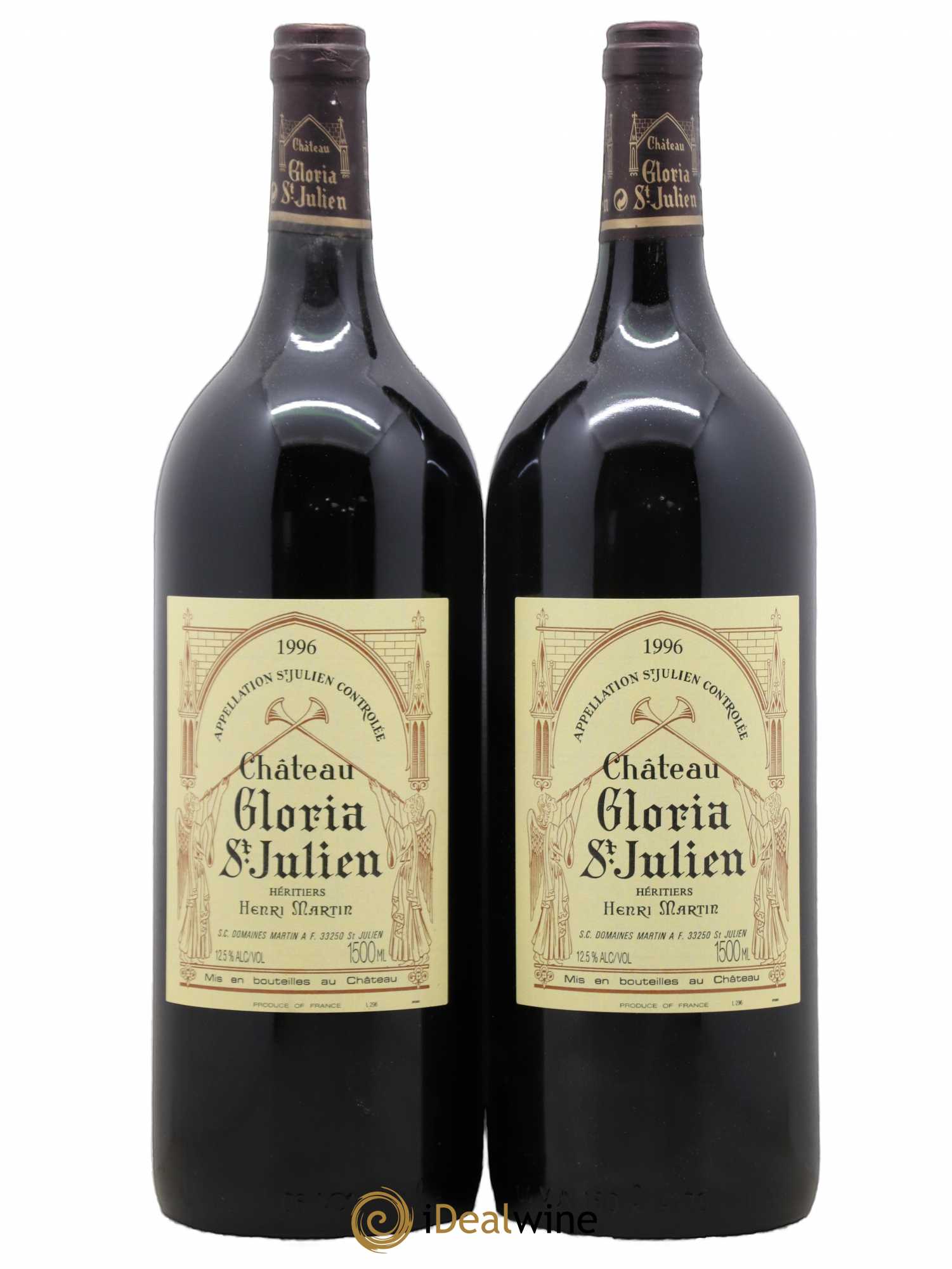 Château Gloria 1996 - Lot de 2 magnums - 0
