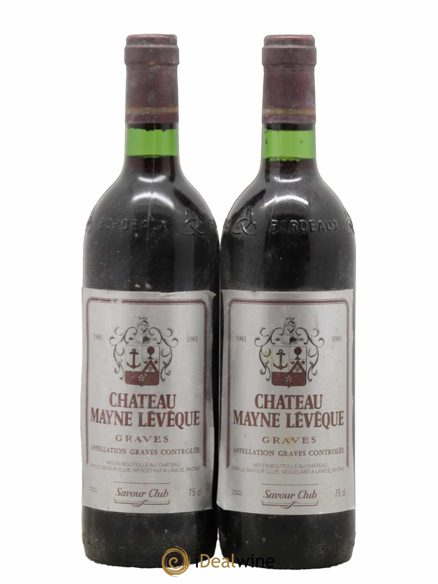 Graves Mayne Leveque 1981 - Lot de 2 bouteilles - 0