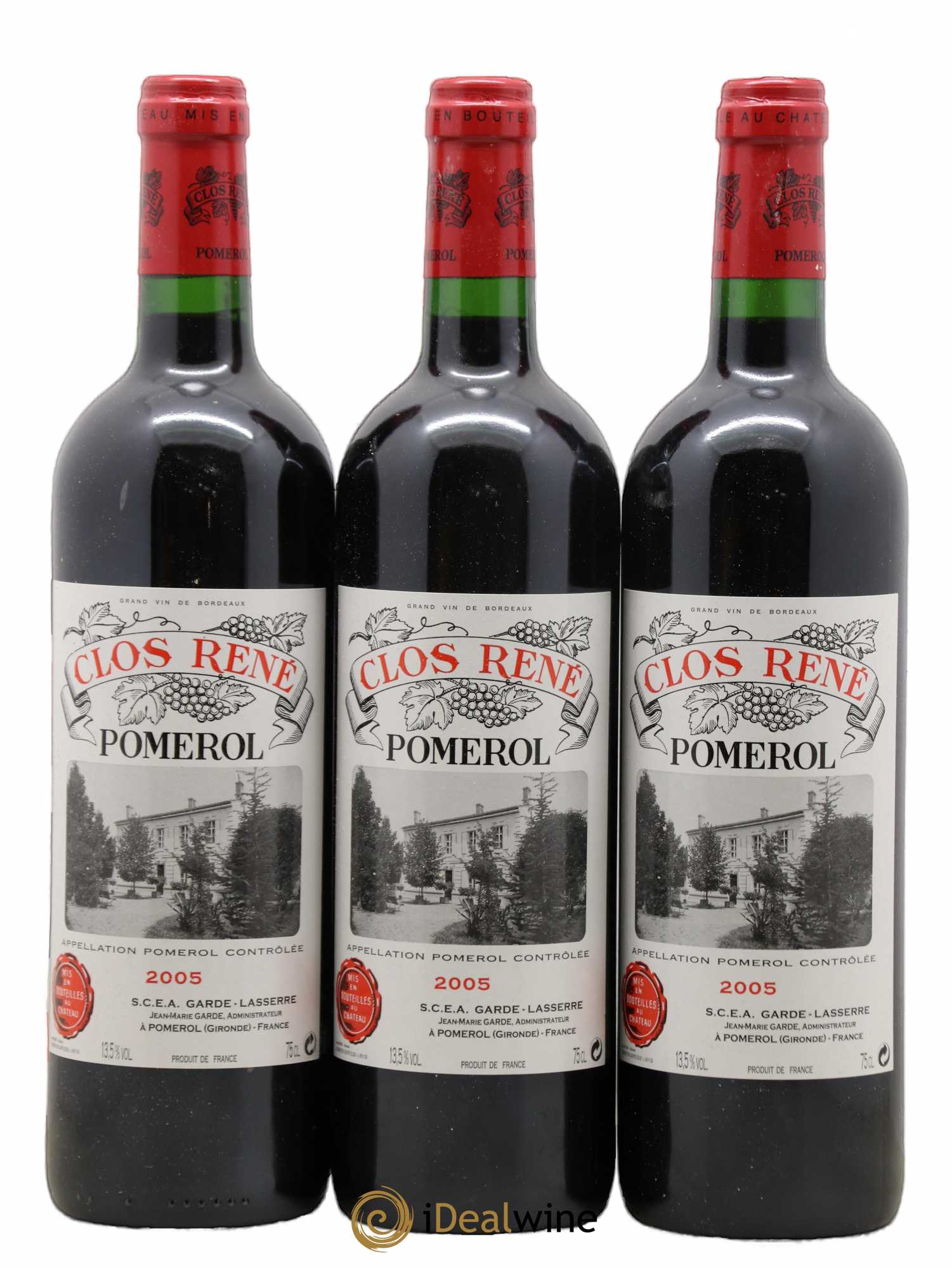 Clos René 2005 - Lot of 3 bottles - 0