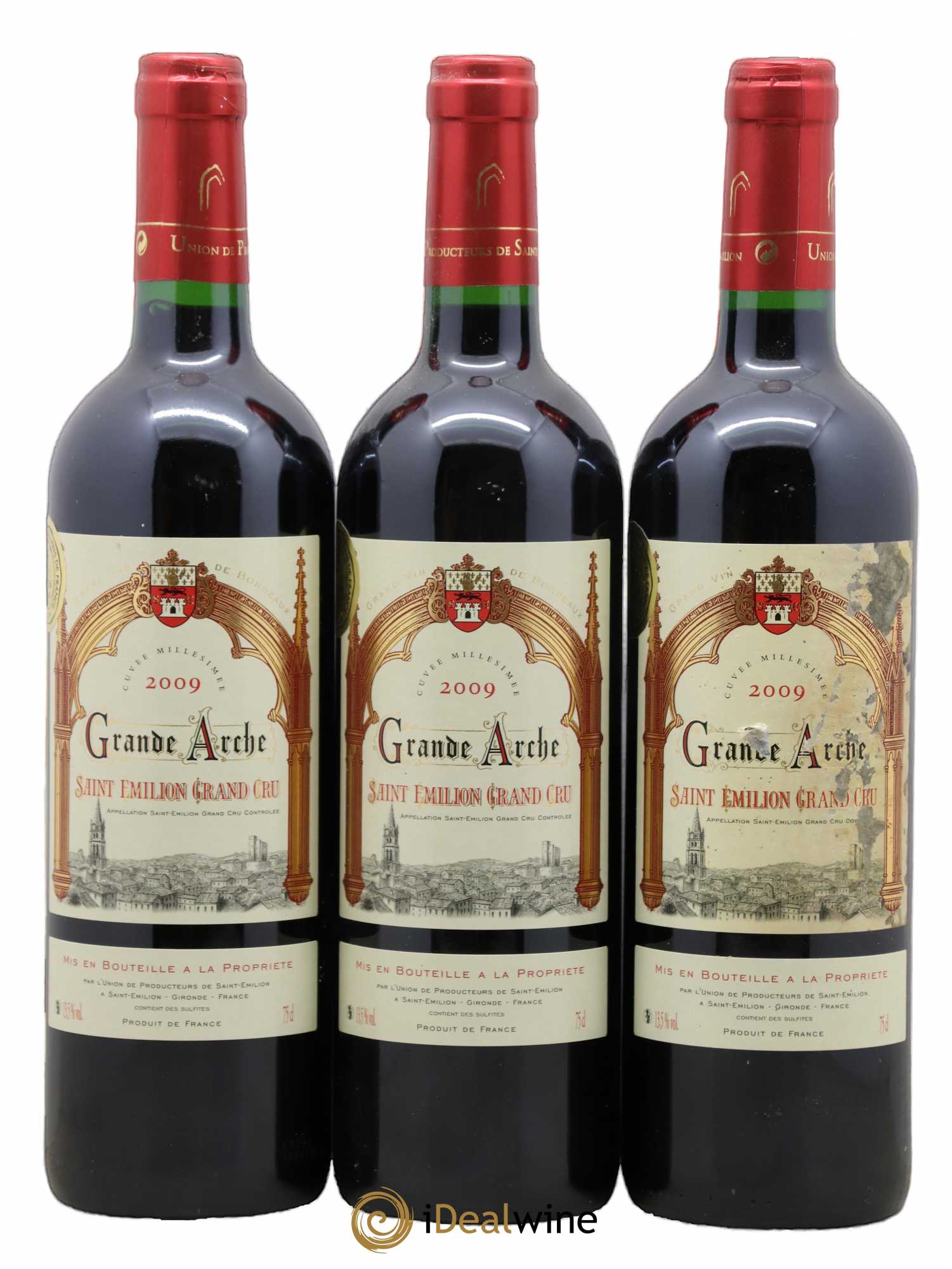 Saint-Émilion Grand Cru Grande Arche 2009 - Lot of 3 bottles - 0