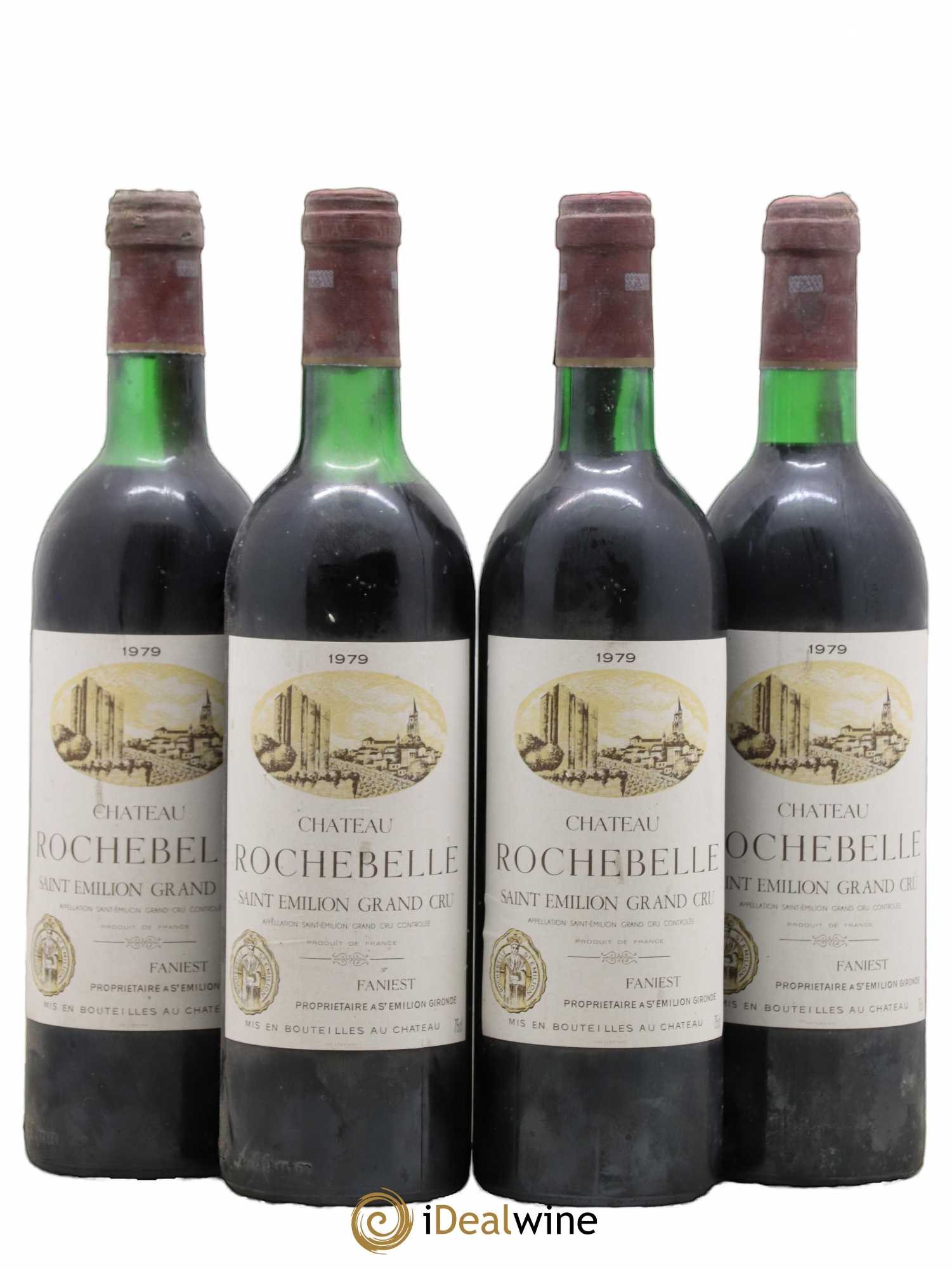 Château Rochebelle Grand Cru Classé 1979 - Lot de 4 bouteilles - 0