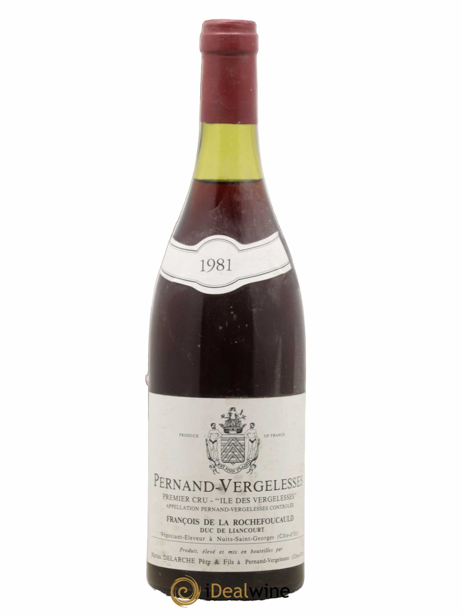 Pernand-Vergelesses 1er Cru Ile de Vergelesses Delarche 1981 - Posten von 1 Flasche - 0